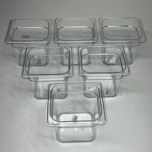 SUPERIOR (6 PACK) Pan Food, Sixth Size 6" Deep 323680