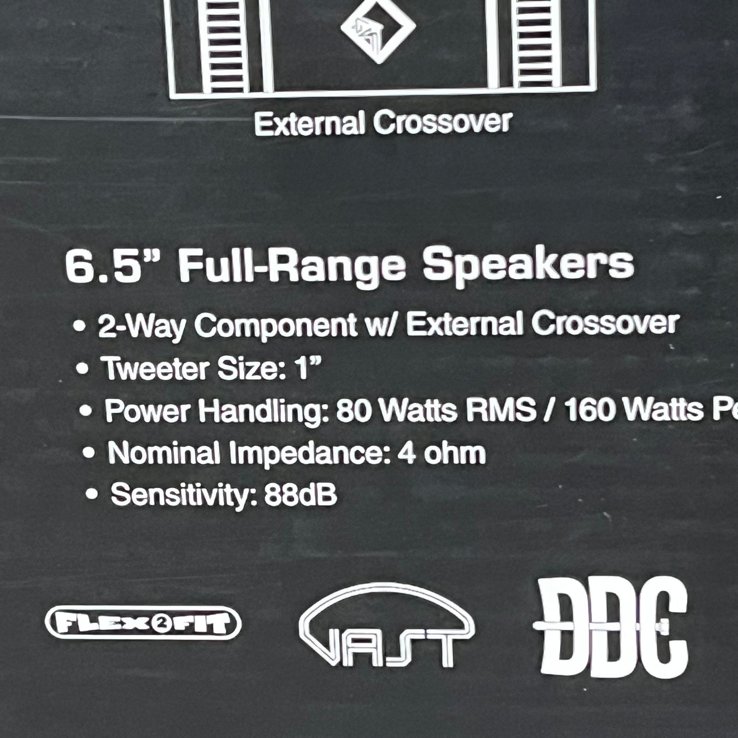 ROCKSFORD FOSGATE 2-Way Euro Fit Component System Flexfit Mounting 6.50" T1650-S