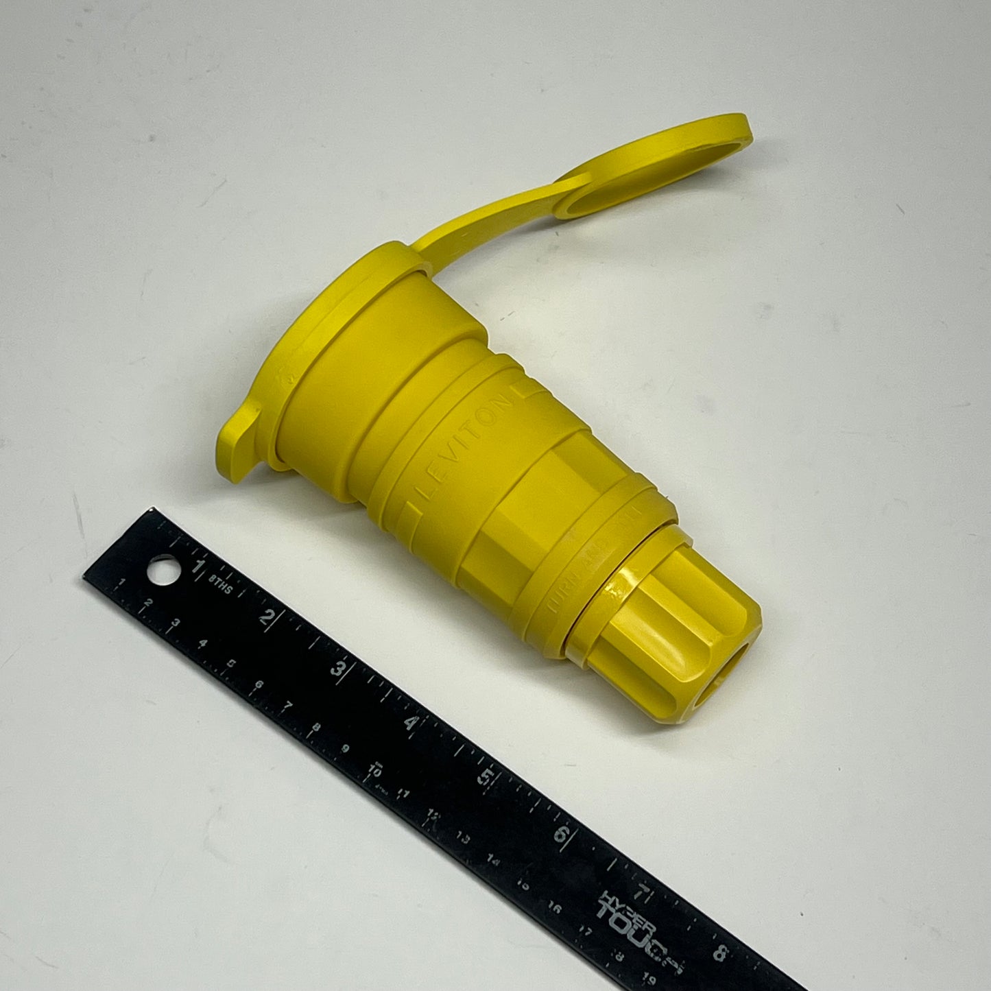 LEVITON Wet Guard Water Tight Locking Connector 20 Amp Yellow 261-27W75