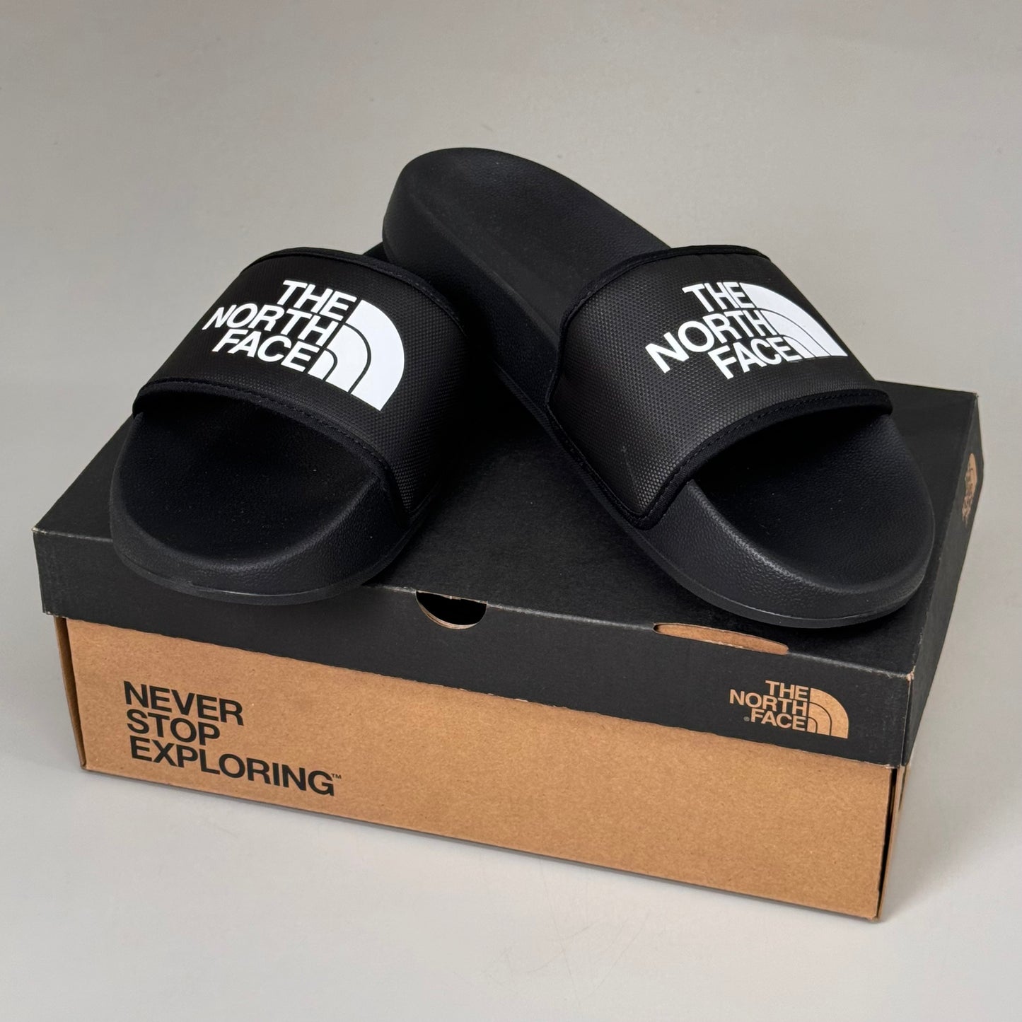 THE NORTH FACE Cushioned Base Camp Slides III Women's SZ 9 Black New Other