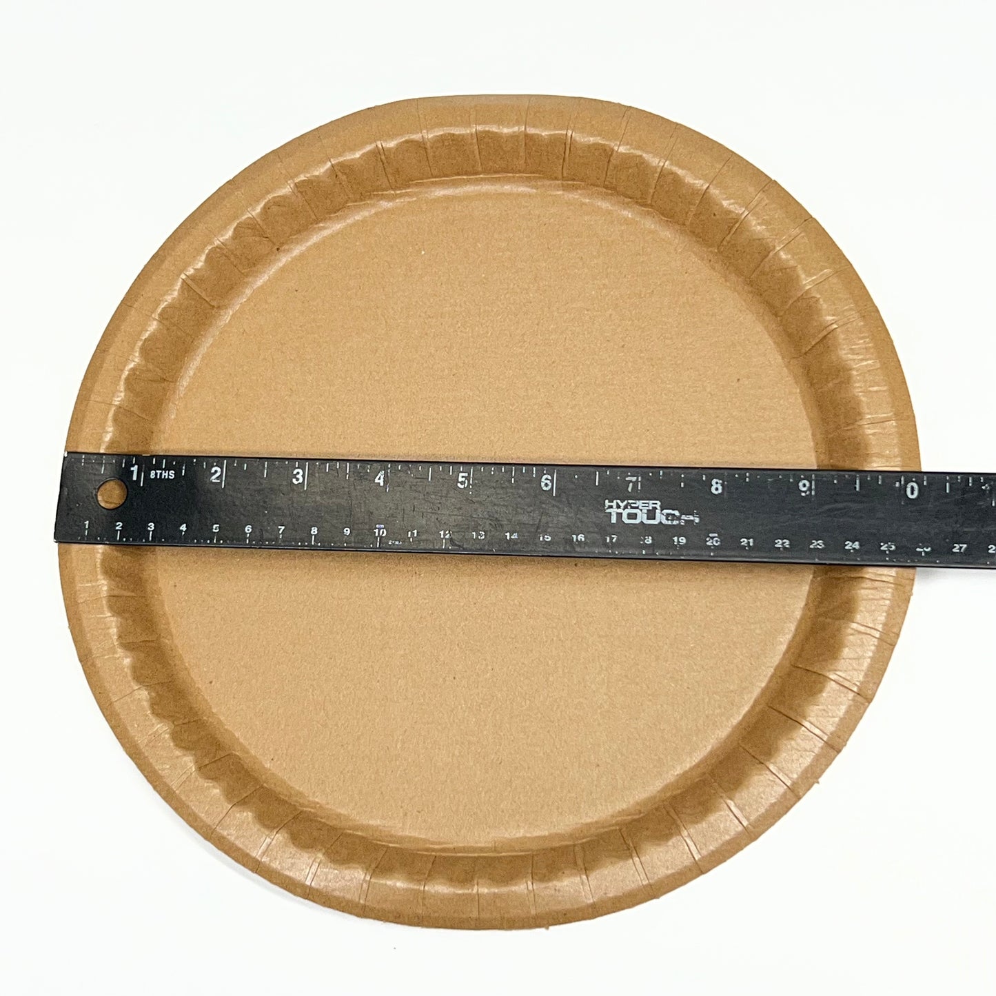 SOLUT! (400 PACK) 10 1/4" Coated Kraft Oven Safe Paper Plate 20020-0400