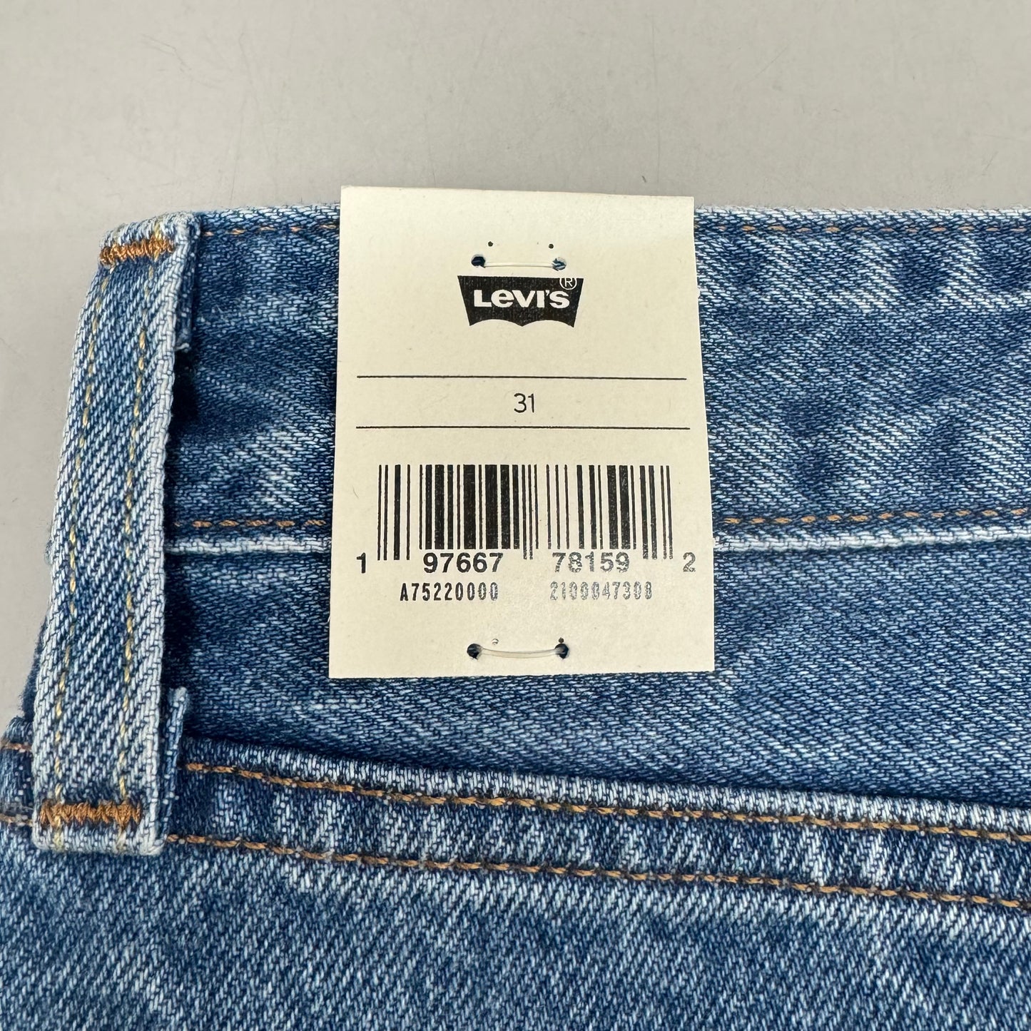 LEVIS Recrafted Icon Skirt Mid Rise Original Women's Sz 31 Novel Notion Med Wash