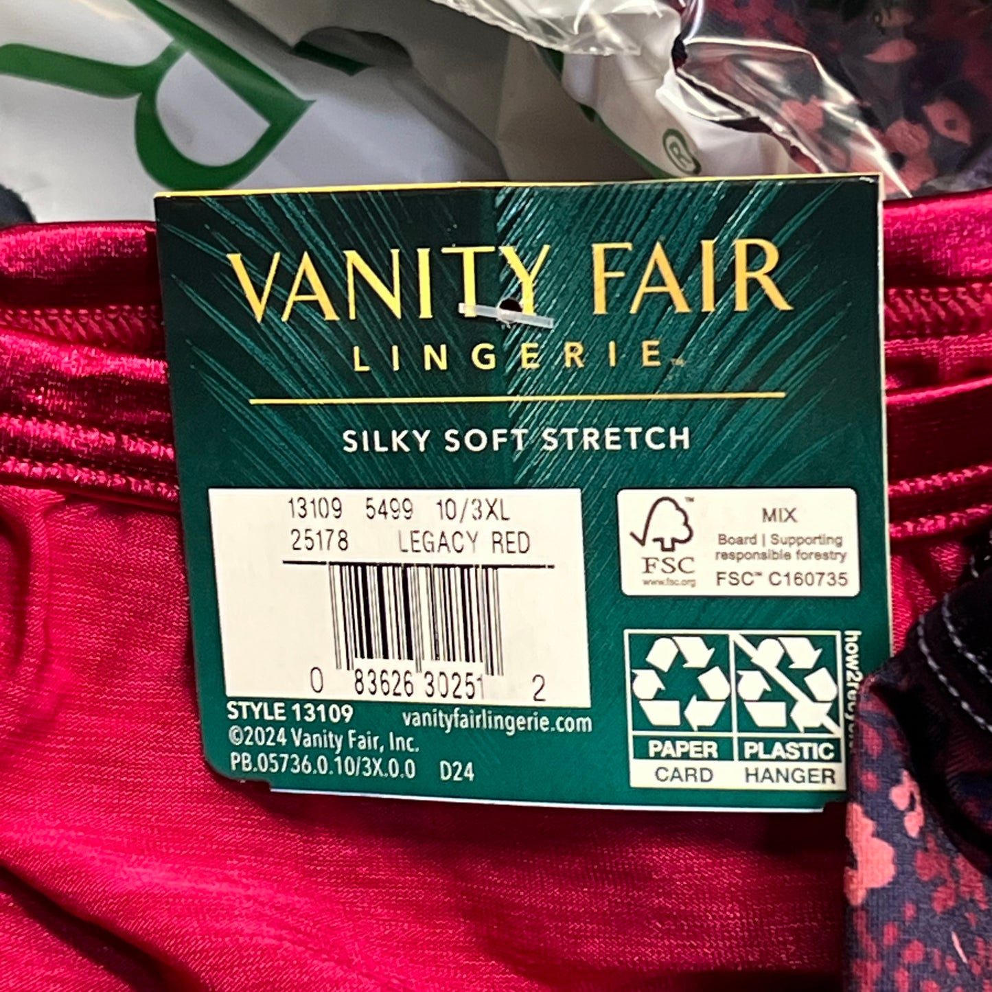 ZA@ VANITIY FAIR Lot Of Assorted Silky Stretch Soft Underwear Women's Variety Sz Red/Blue/Floral