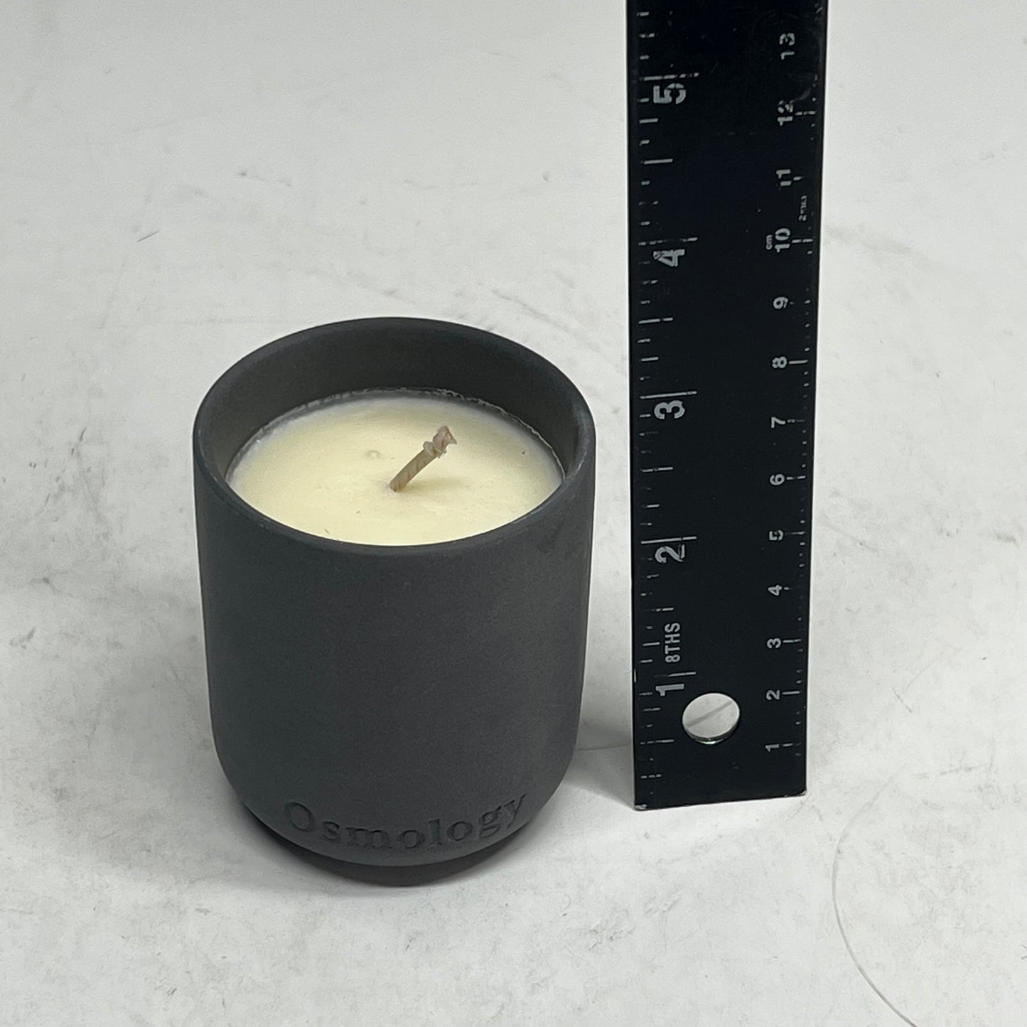 OSMOLOGY (2 PACK) Indian Sandalwood Candle 15 hr Burn 2.5 oz Grey OSM0168