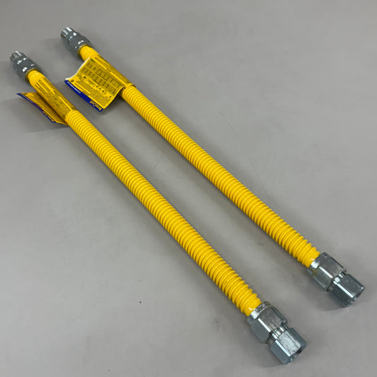 BRASSCRAFT (2 PACK) Coated Gas Appliance Connector 3/4"FIP 7/8"ODx24" CSSB21-24