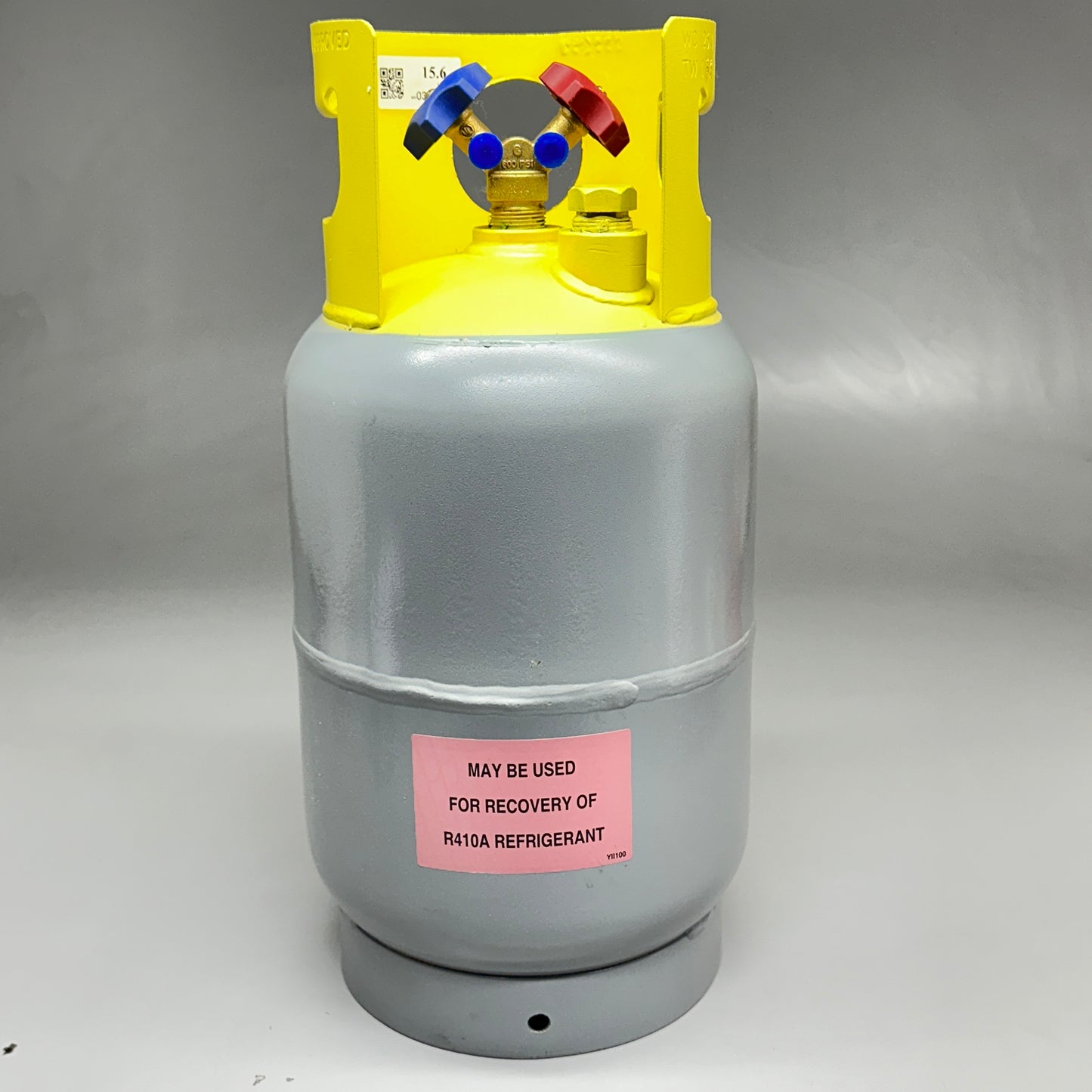 R410A Refrigerant Recovery Tank 18.5"x7" Gray and Yellow