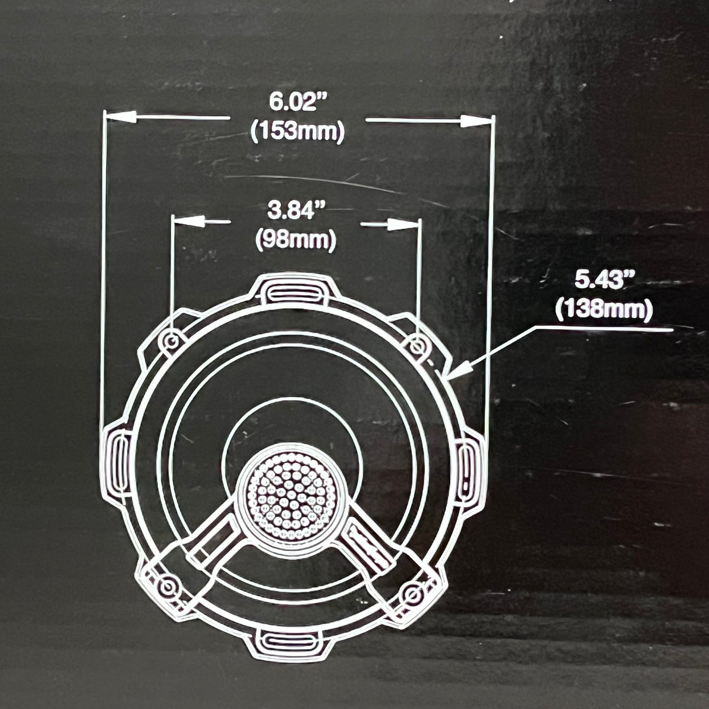 ROCKSFORD FOSGATE 2-Way Full-Range Speaker 60 Watts RMS OEM Adaptor 5.25" T152