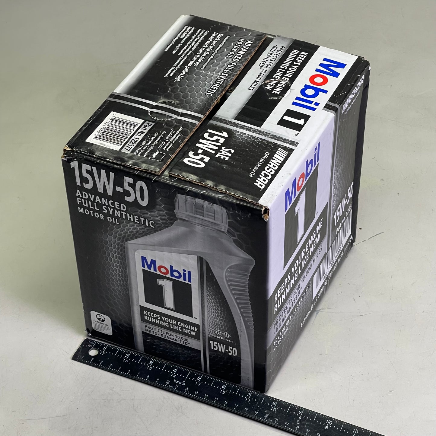 Z@ MOBIL 1 (6 PACK) Advanced Full Synthetic Motor Oil 946 mL 15W-50 New, Box Condition Varies