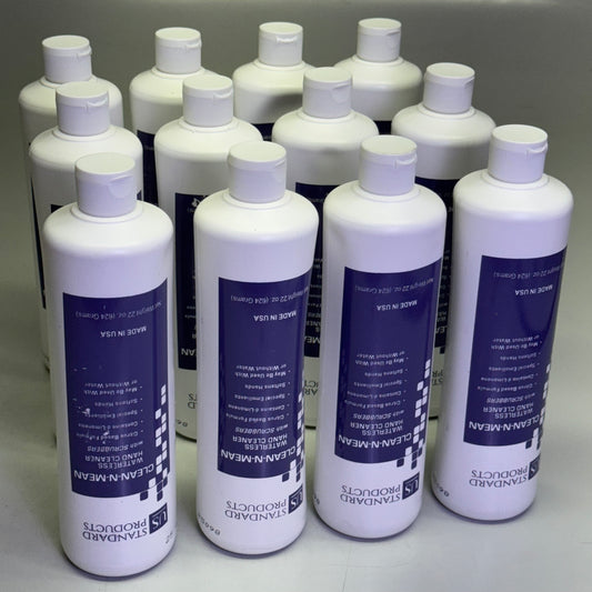 US STANDARD PRODUCTS (12 PACK) Clean-N-Mean Waterless Hand Cleaner 22 oz White 4969USP