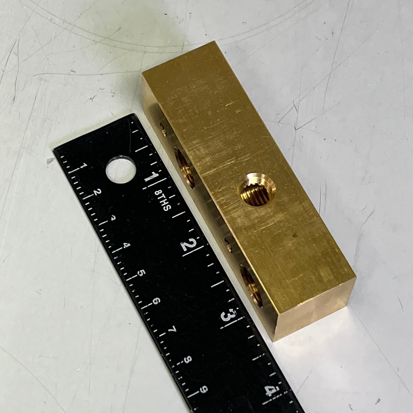 UNIVERSAL Hi-Pressure Manifold Hydramaster HI-PSI Brass 3-3/4"Lx1"W 000-090-008