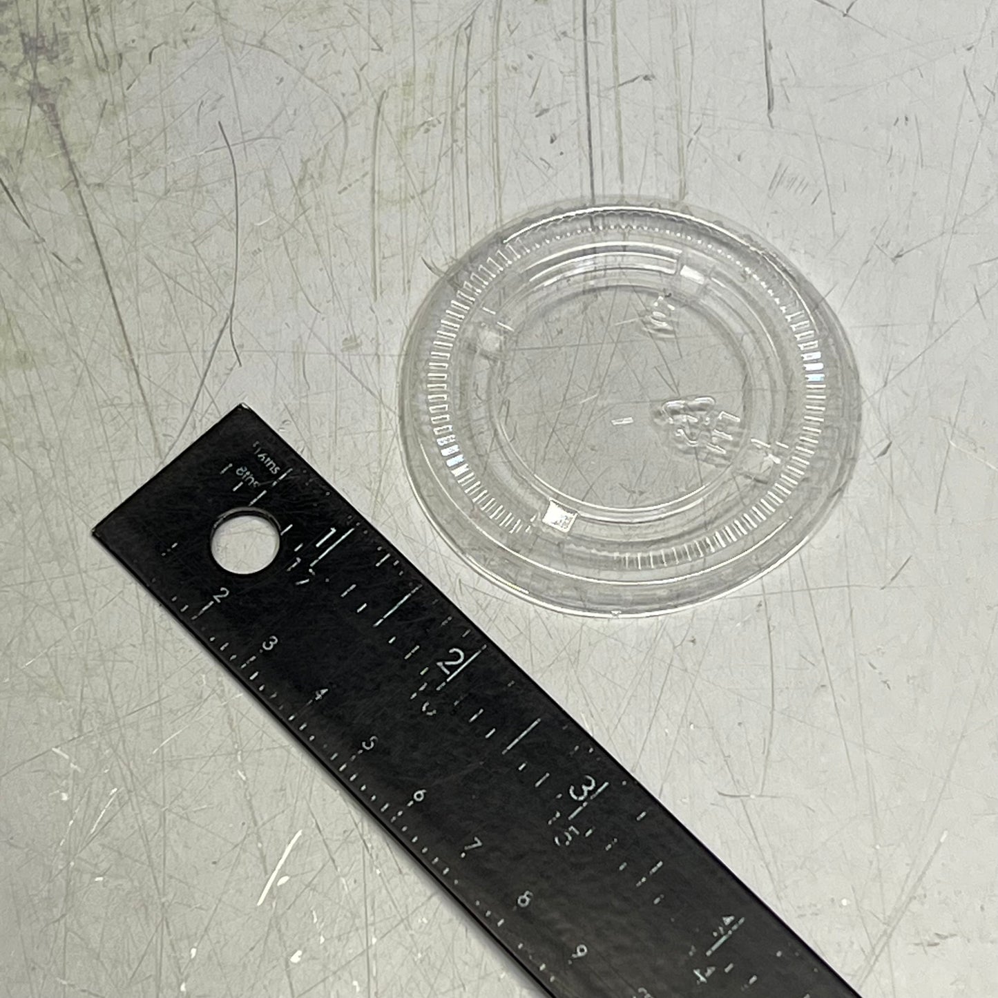 ZA@ EVOPAK Portion Cup Lid (LID ONLY) FIts 1.5/ 2 / 2.5oz Clear LPC2 (Distressed Box)