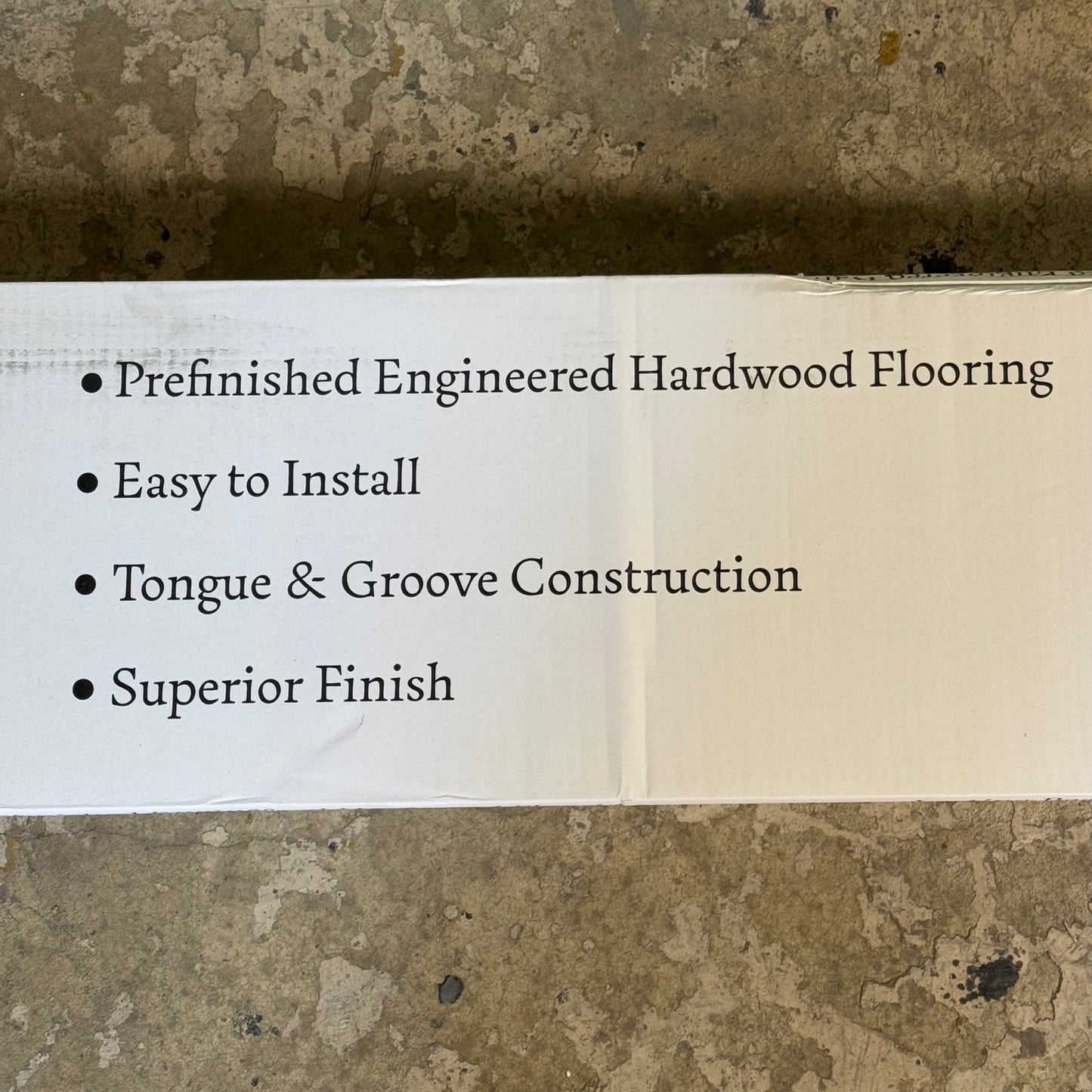 ZA@ FLOOR SCORE (28.4 Sq Ft) Prefinished Engineered Hardwood Flooring 50271 Sz 5/8”Tx9.44”W x Various Lengths, White Oak Reflection (AS-IS, Minor Damage)