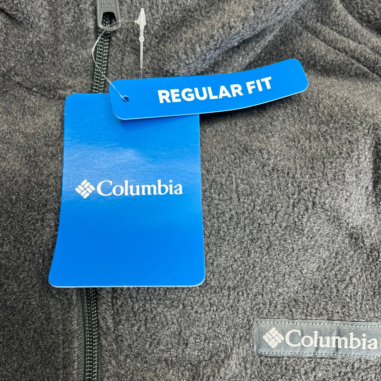 COLUMBIA Steens Mountain Zip Soft Fleece Vest Men's Sz XL Tall Grey AS1535-030
