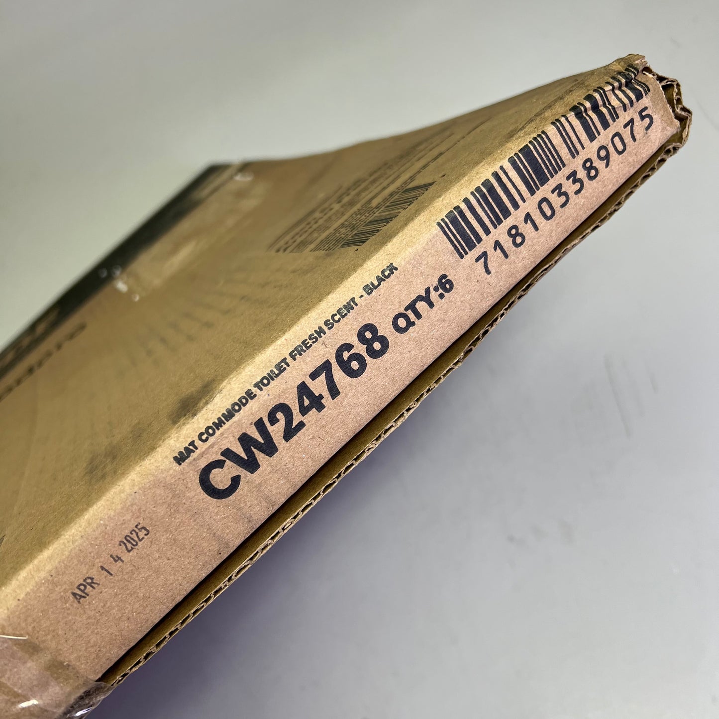 COASTWIDE (6 PACK) Professional Toilet Floor Mat 17.5"x20.5"  Black CW24768