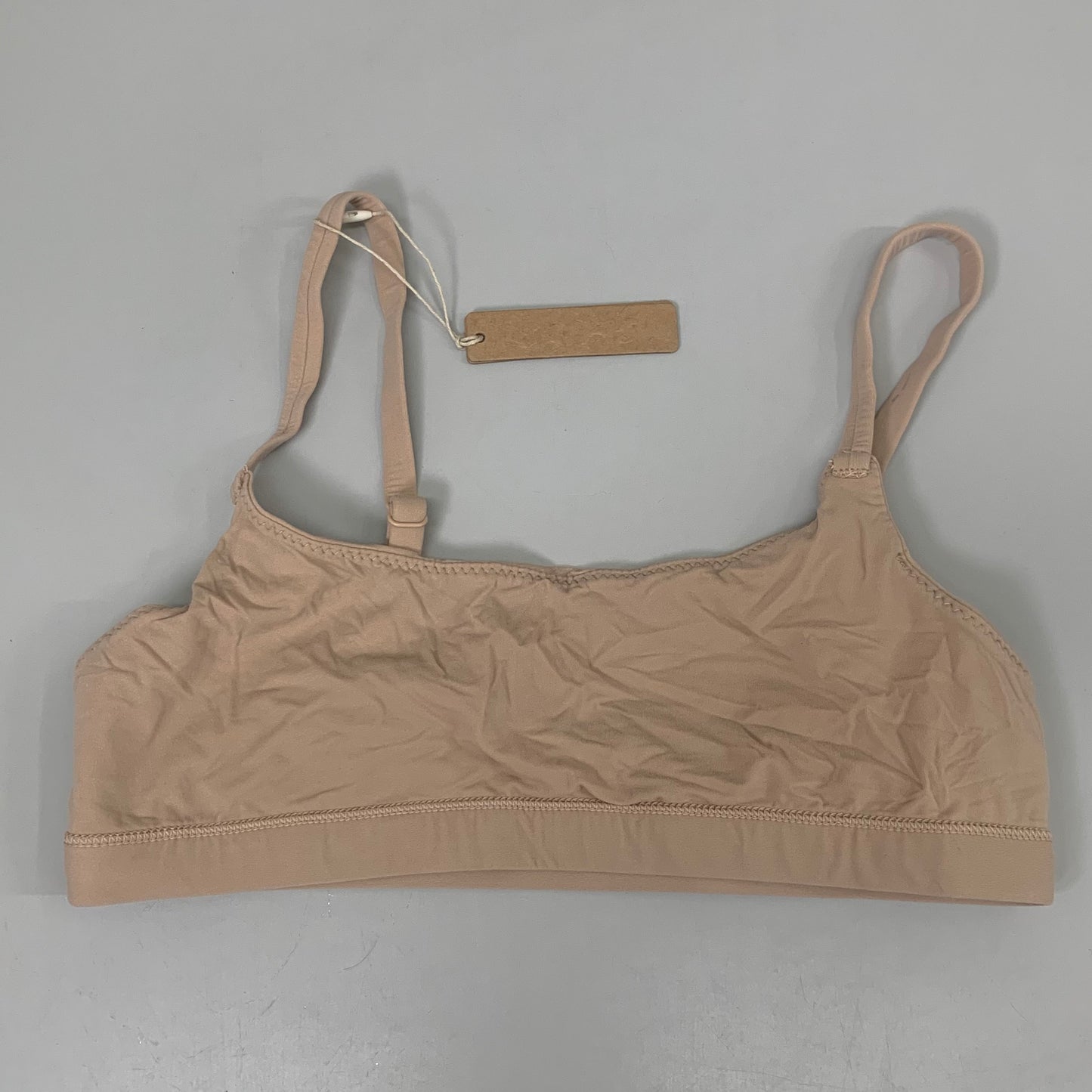 SKIMS Buttery Soft Fits Everybody Scoop Bralette Women's Sz S Clay BR-SCN-2025