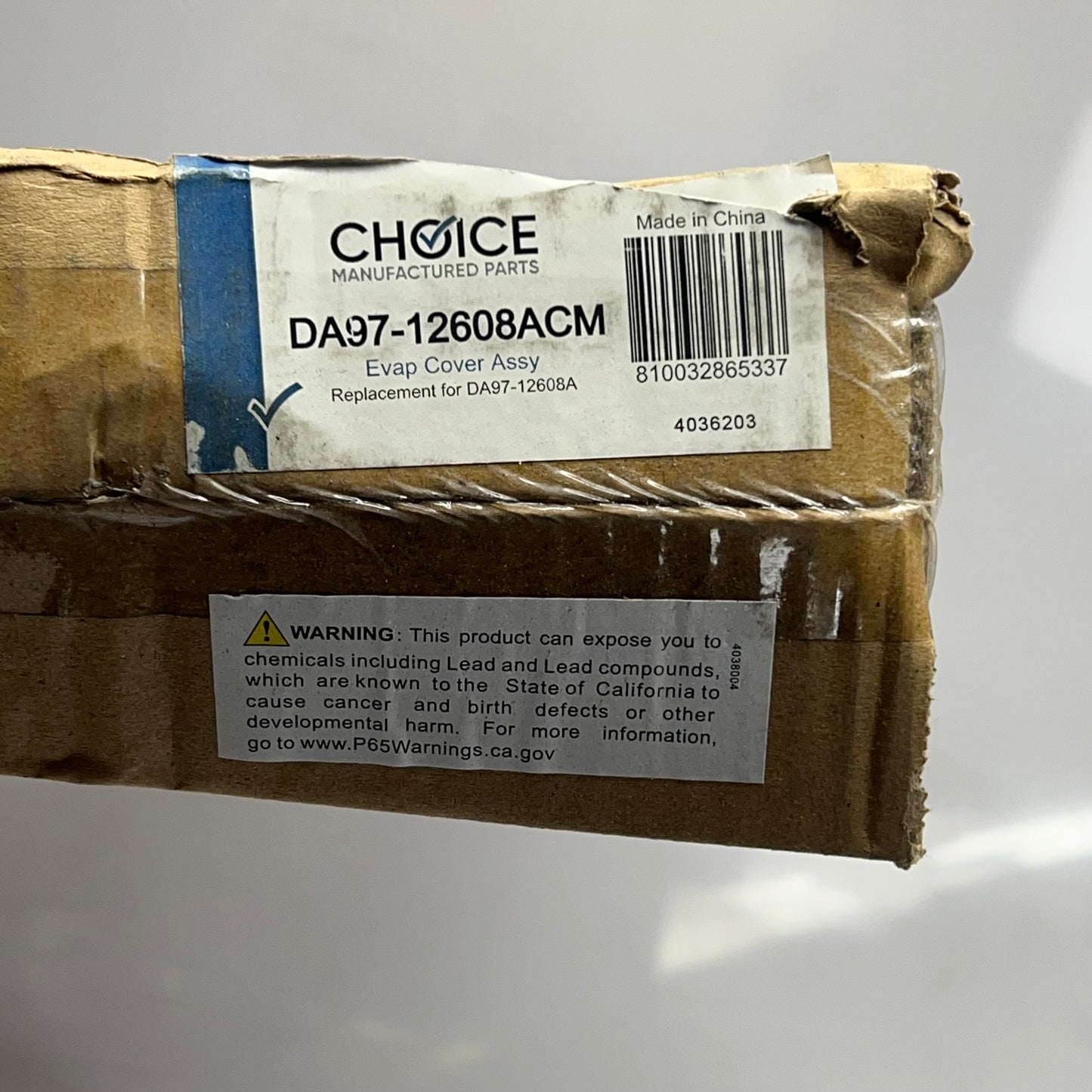 CHOICE Refrigerator Evaporator Cover For Samsung Asm W/ Fan Motor DA97-12608A