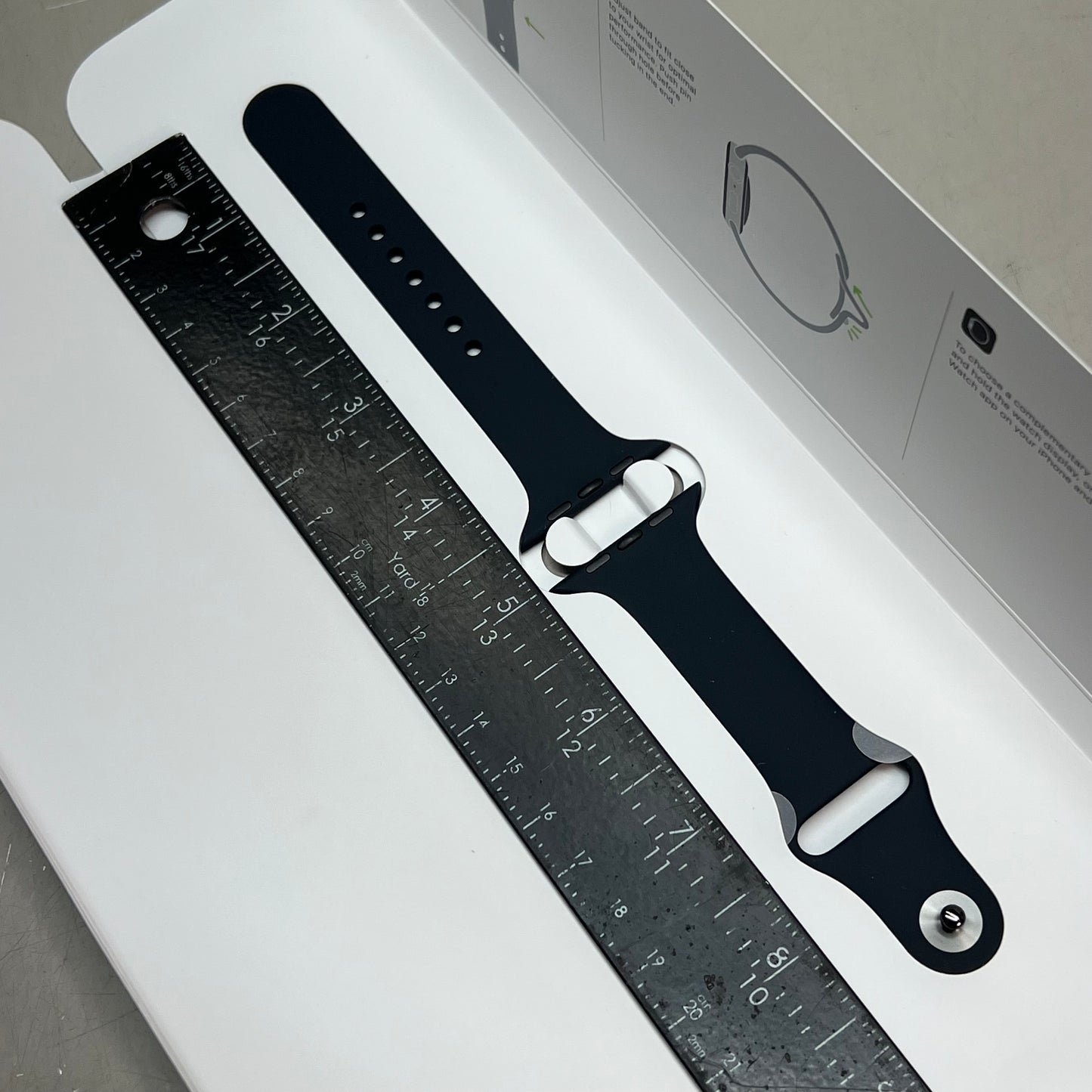 APPLE Watch Durable & Soft Sport Band  S/M (46mm) Black 3L113AM/A (Return)