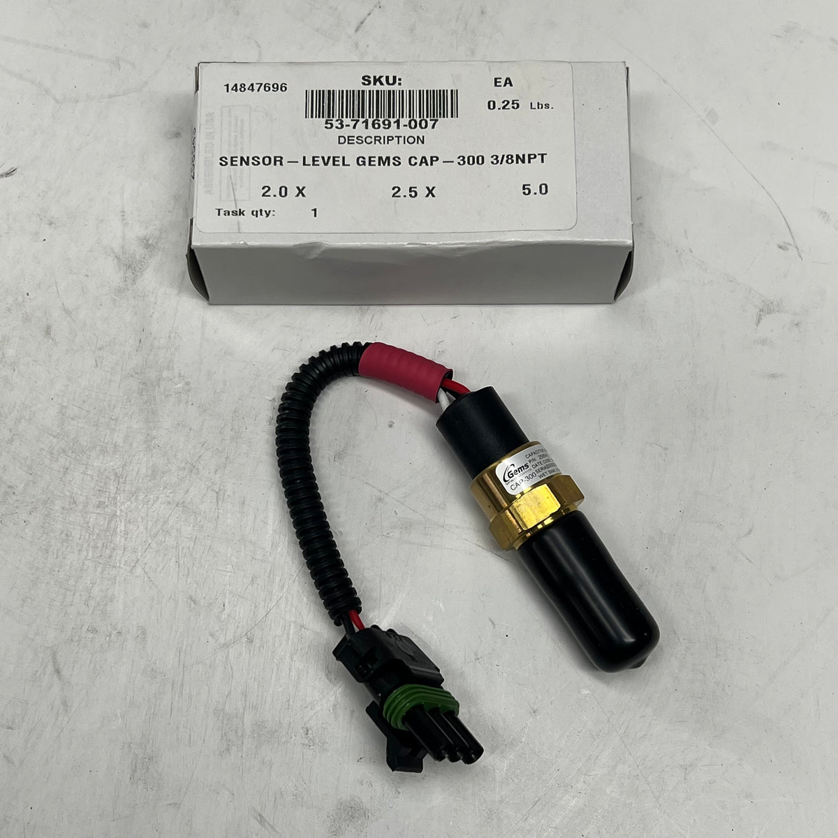 GEMS Capacitive Level Sensor Cap-300 Series 242970  100 PSI 53-71691-007