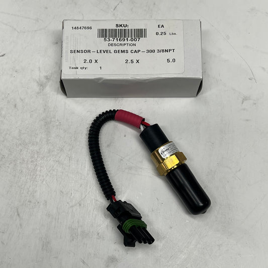 GEMS Capacitive Level Sensor Cap-300 Series 242970  100 PSI 53-71691-007