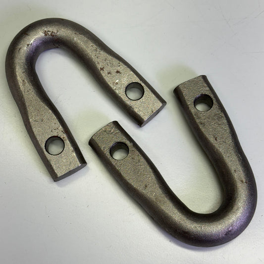 2 PACK U-Shaped Decoupling Lever Bracket 5" x 4" Grey