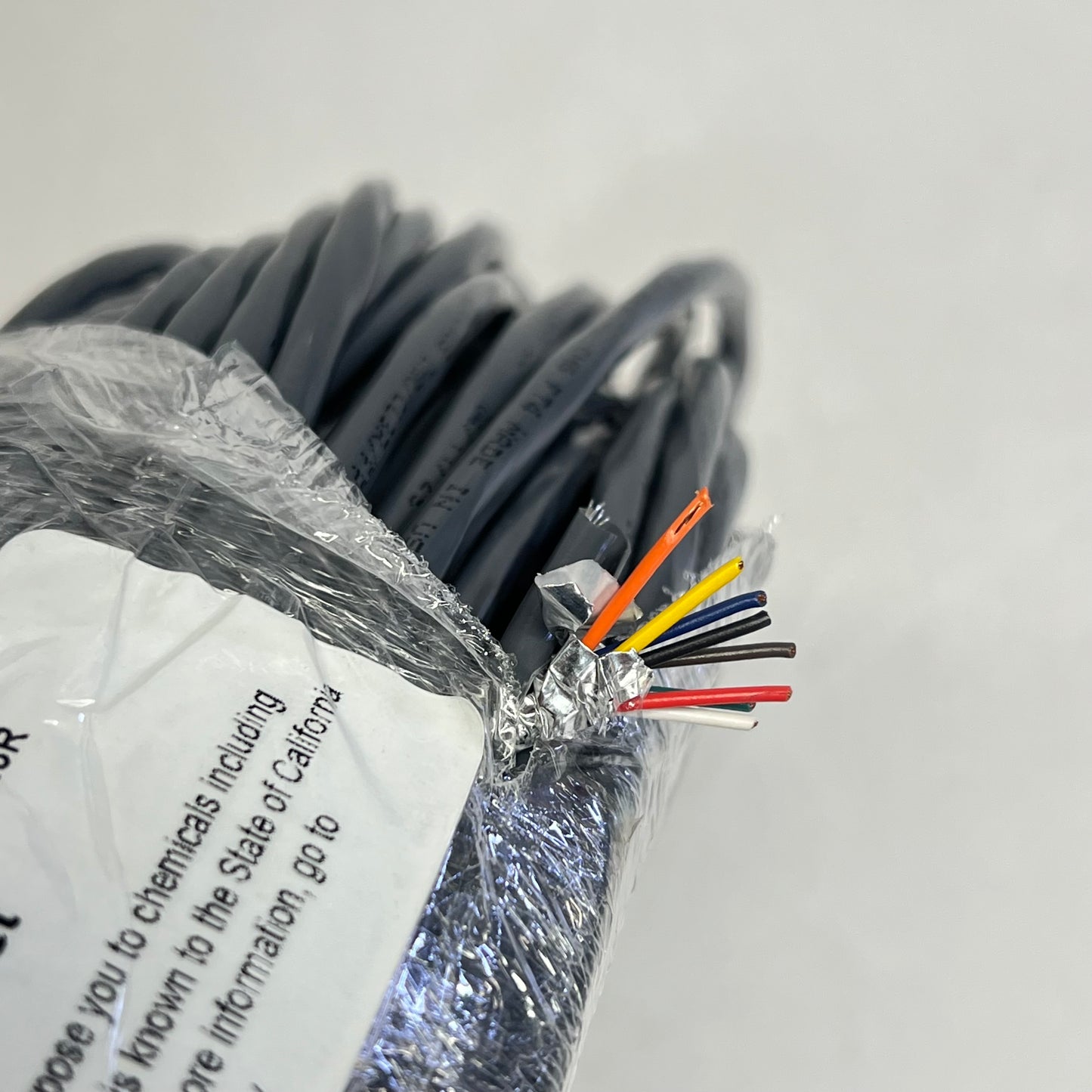 Stranded OAS CMR/CL3R Bare Stranded Copper Conductor 250' 22/8 Grey 67007-250