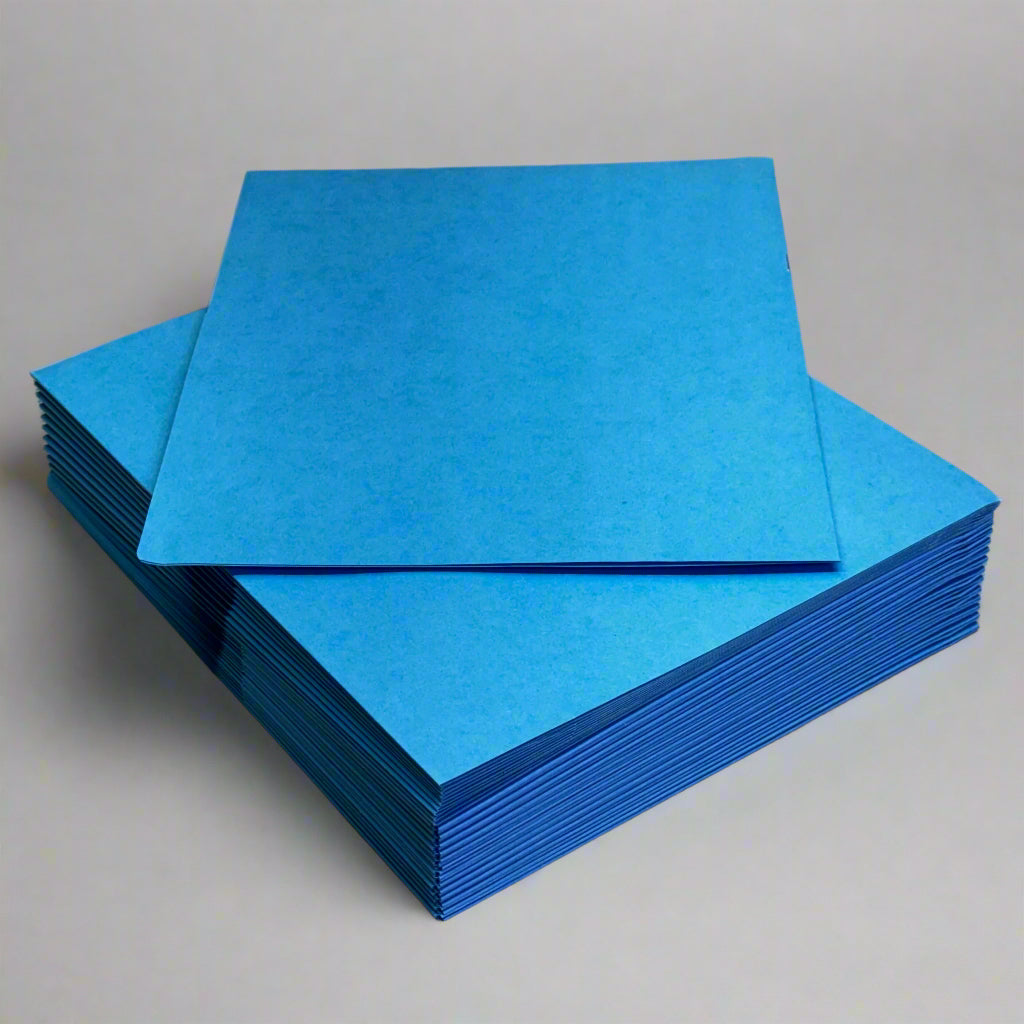 SKILCRAFT (25 PACK) Twin Pocket Portfolios, 30% Recycled 9.5"W x 11.5"L Light Blue NC27703