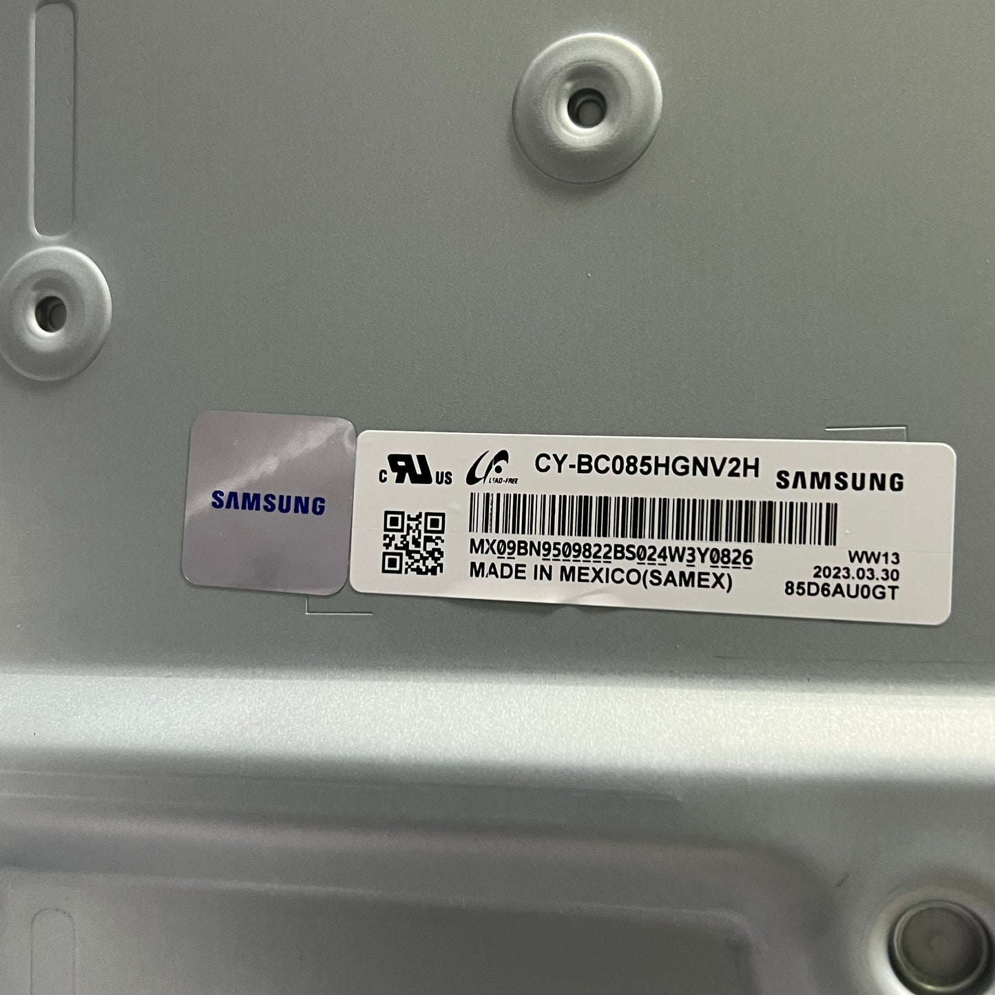 SAMSUNG Svc Led Panel 85" BN95-09822B (New - Damaged Box)