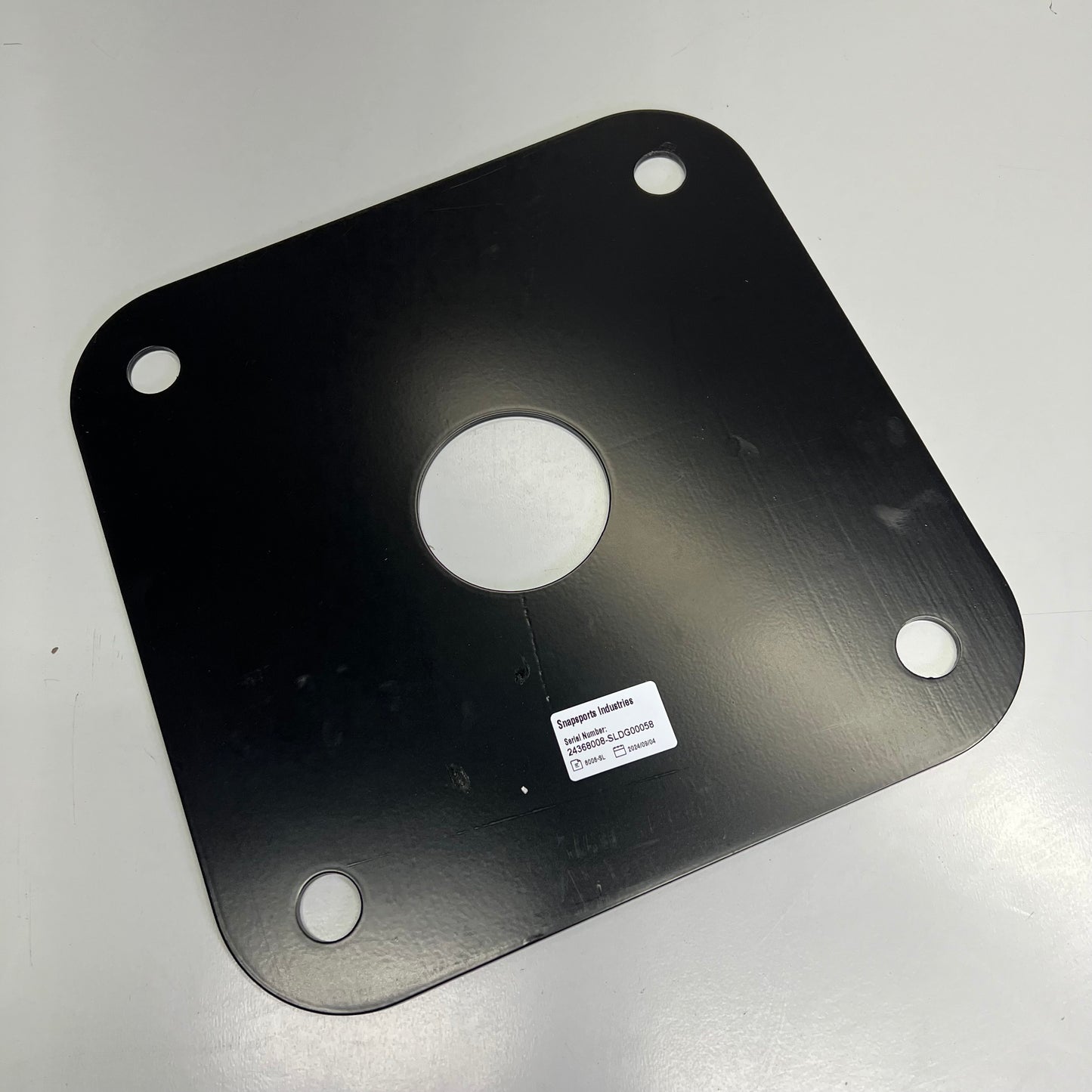 SNAPSPORTS Basketball Anchor Kit System W/ Hardware  9"x9" Black BBANCHOR-ALL