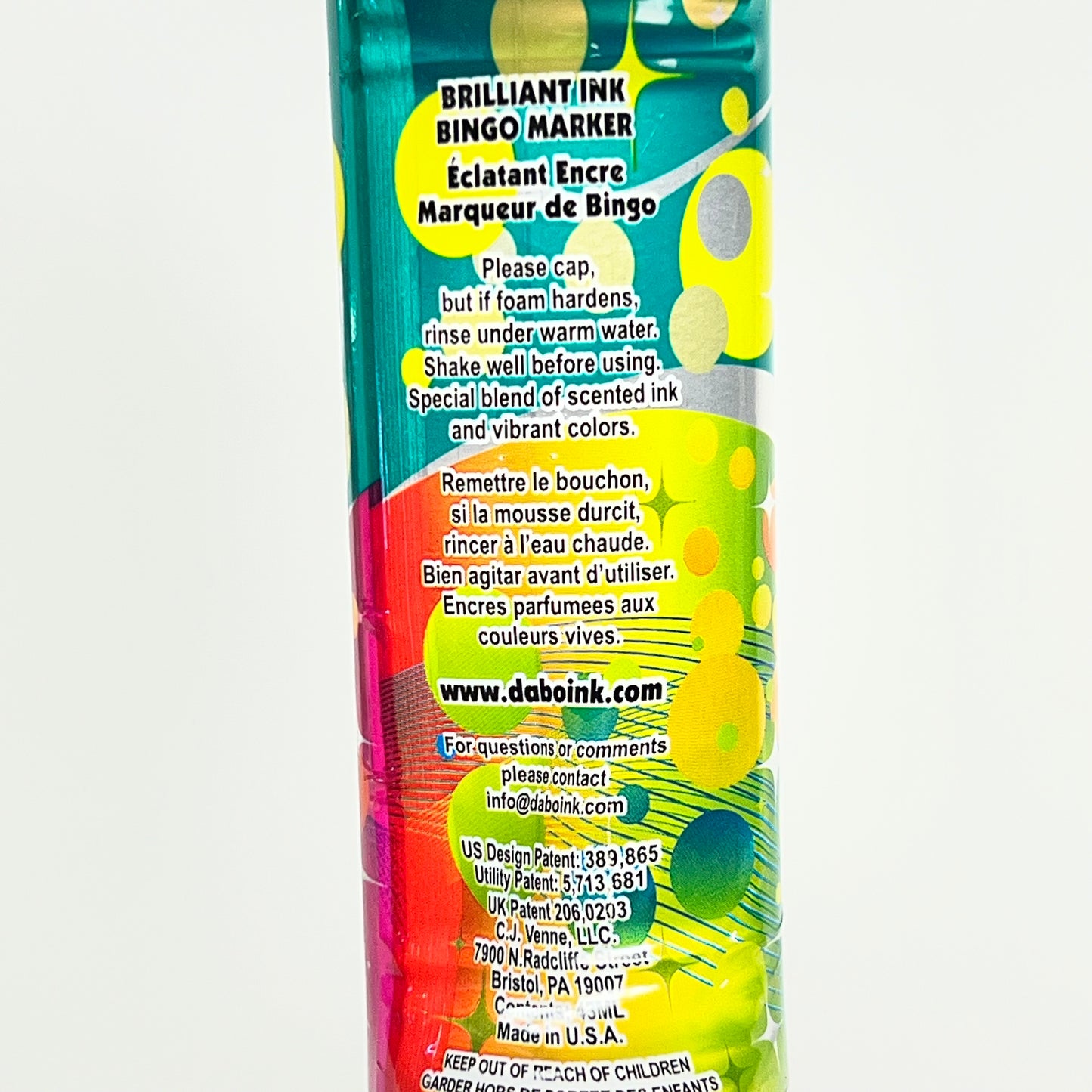 DAB O INK (12 PACK) Sunsational Bingo Marker Bright Ink 43ml/1.4 oz Teal C26