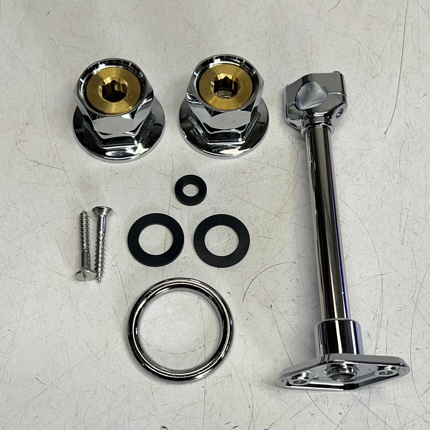 WATERLOO Pre-rinse Faucet Wall Mount  8" 1.15 GPM 44" Hose Chrome 750PRW814