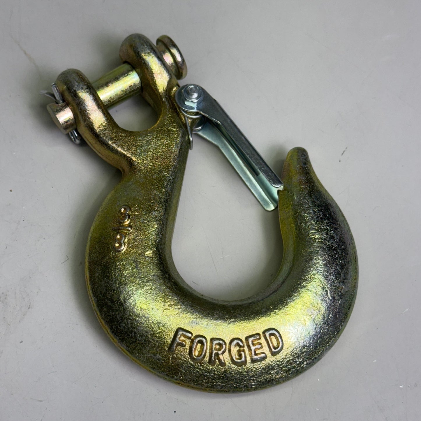 FORGED (2 PACK) HI-GEAR Clevis Slip Hooks Safety Chain for 3/8" Tow Chain, Grade 70