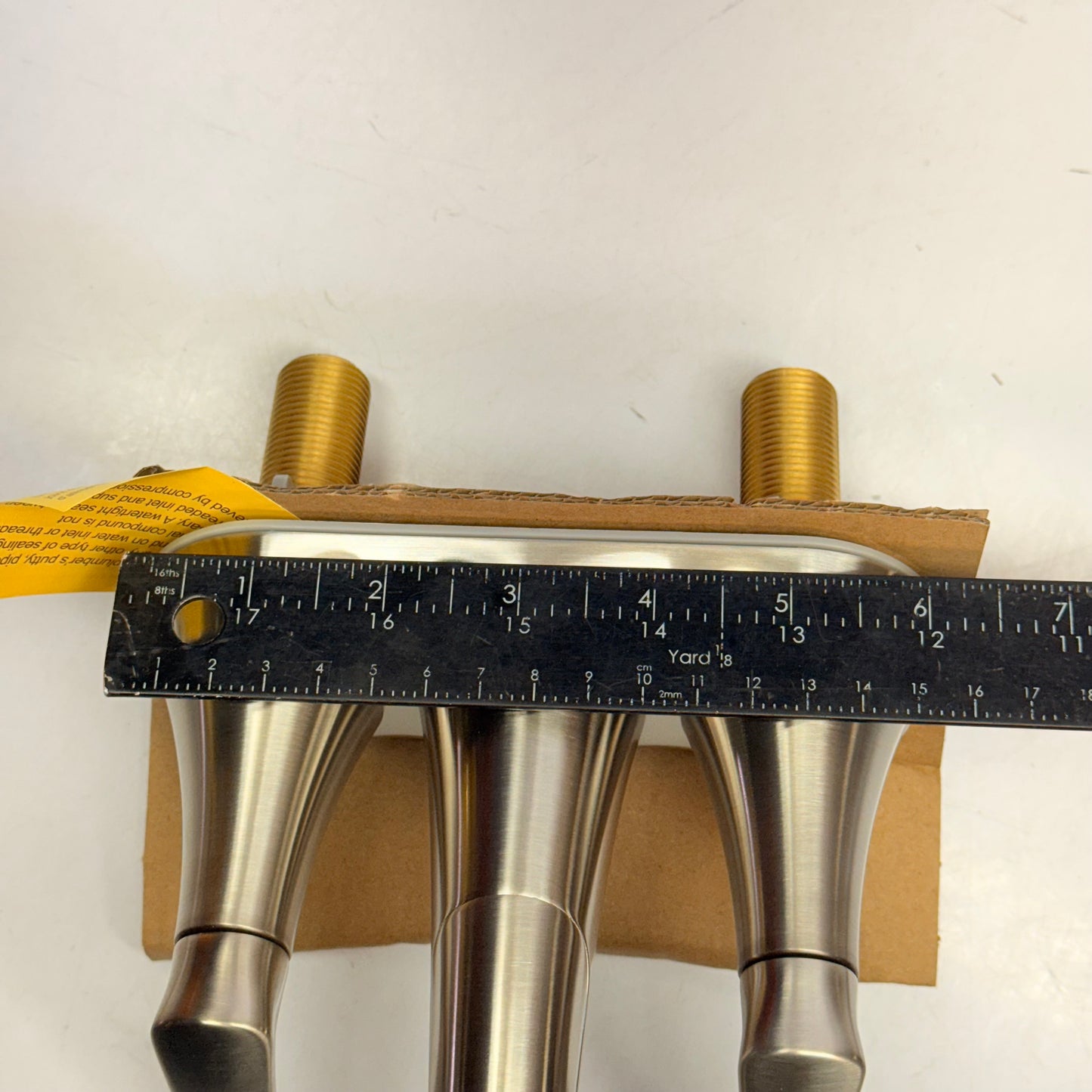 PFISTER Centerset Lavatory Faucet W/ Pop-Up 4" Brushed Nickel LG48-WRPK