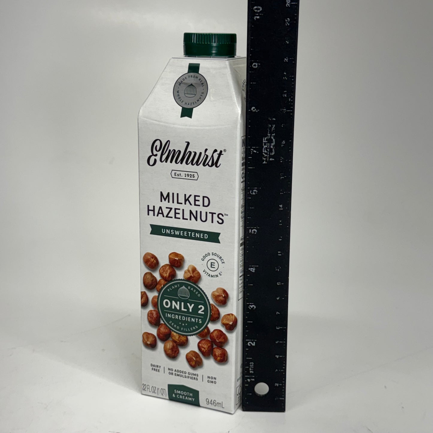 ELMHURST (6 PACK) Milked Hazelnut Unsweetened 32 fl oz. BB 10/26