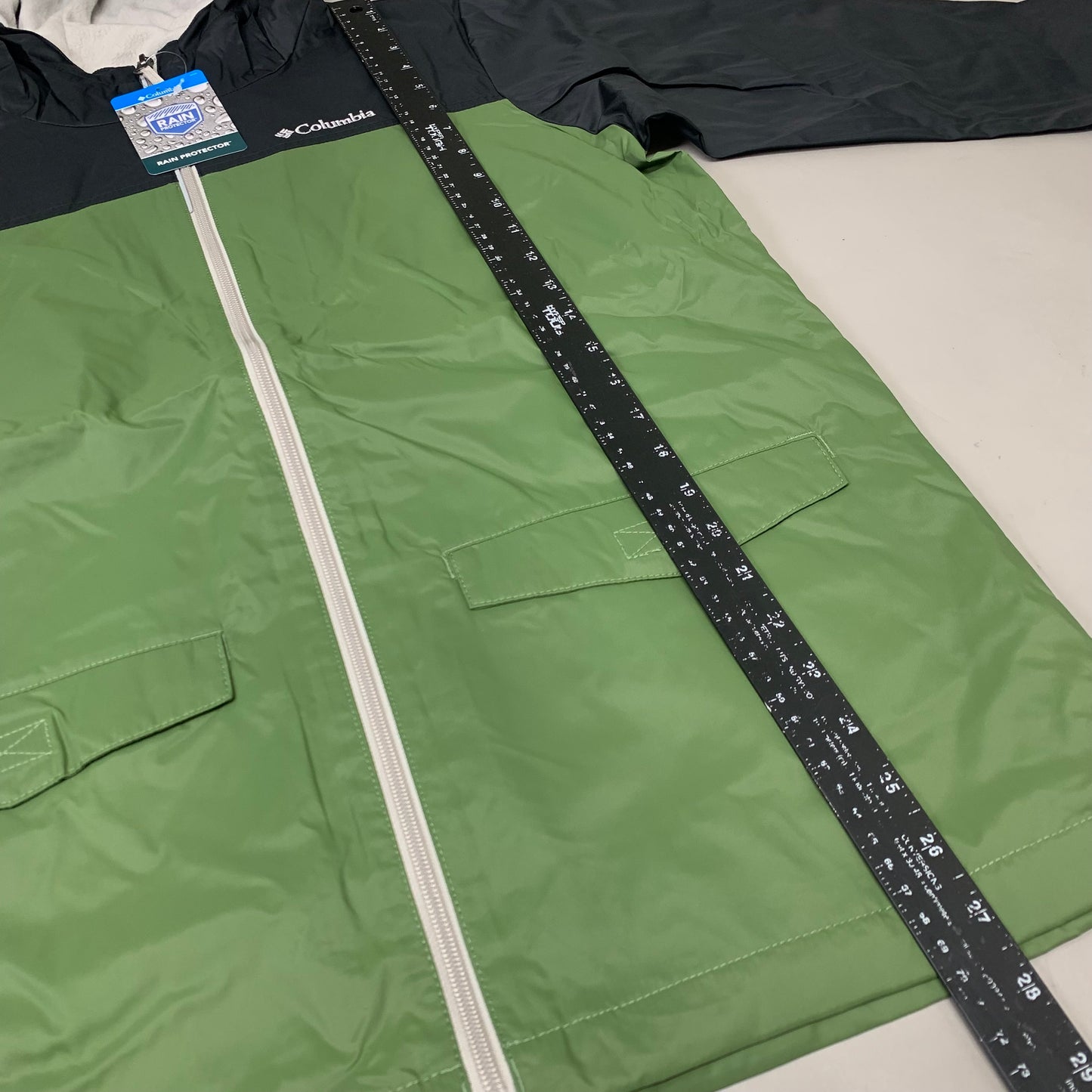 COLUMBIA Rain-Zilla Fleece Lined Jacket Unisex Youth Sz XL Black Canteen RB3418-008