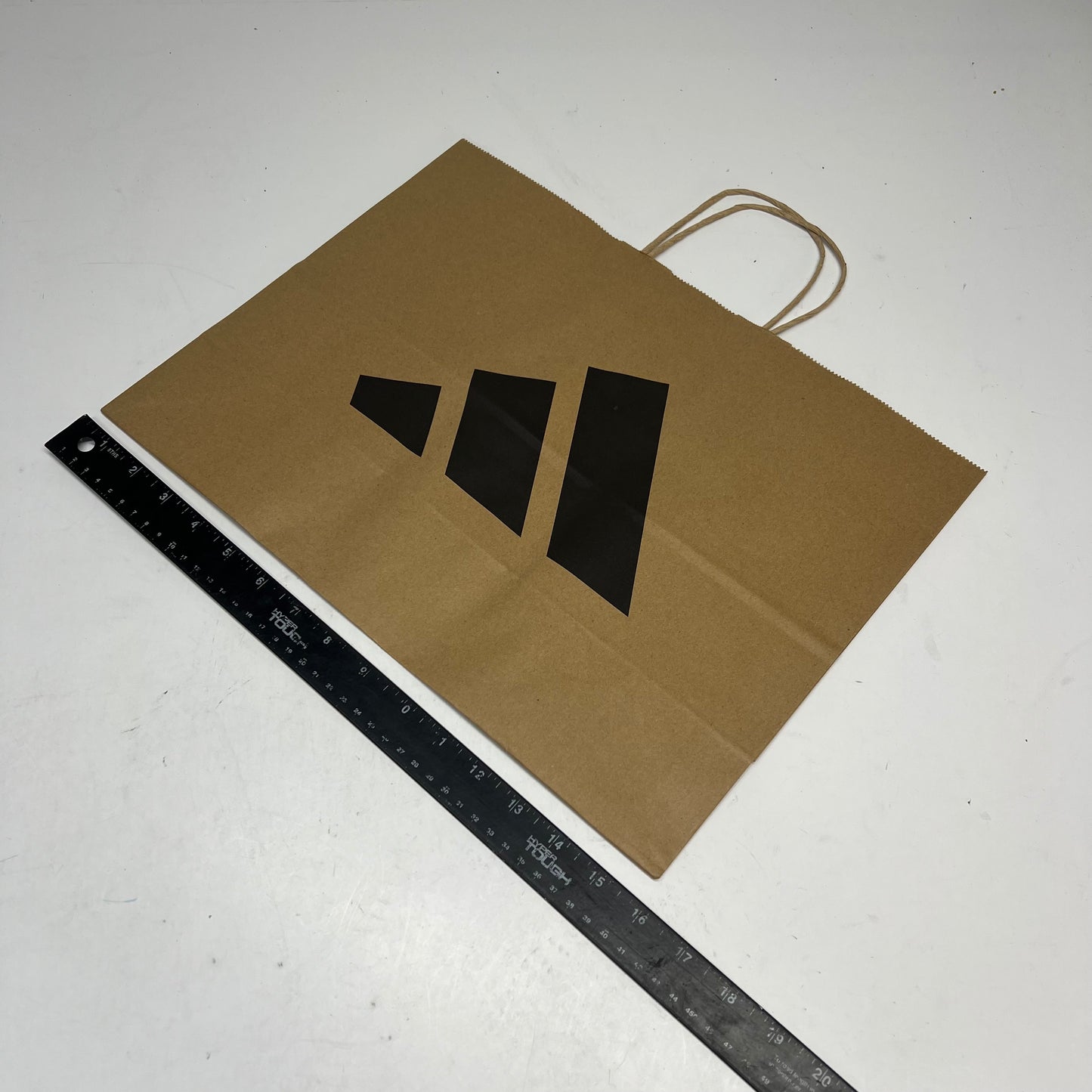 ZA@ REDIBAGUSA (10 PACK) Adidas Paper Shopping Bags 2023 16"x12' Brown