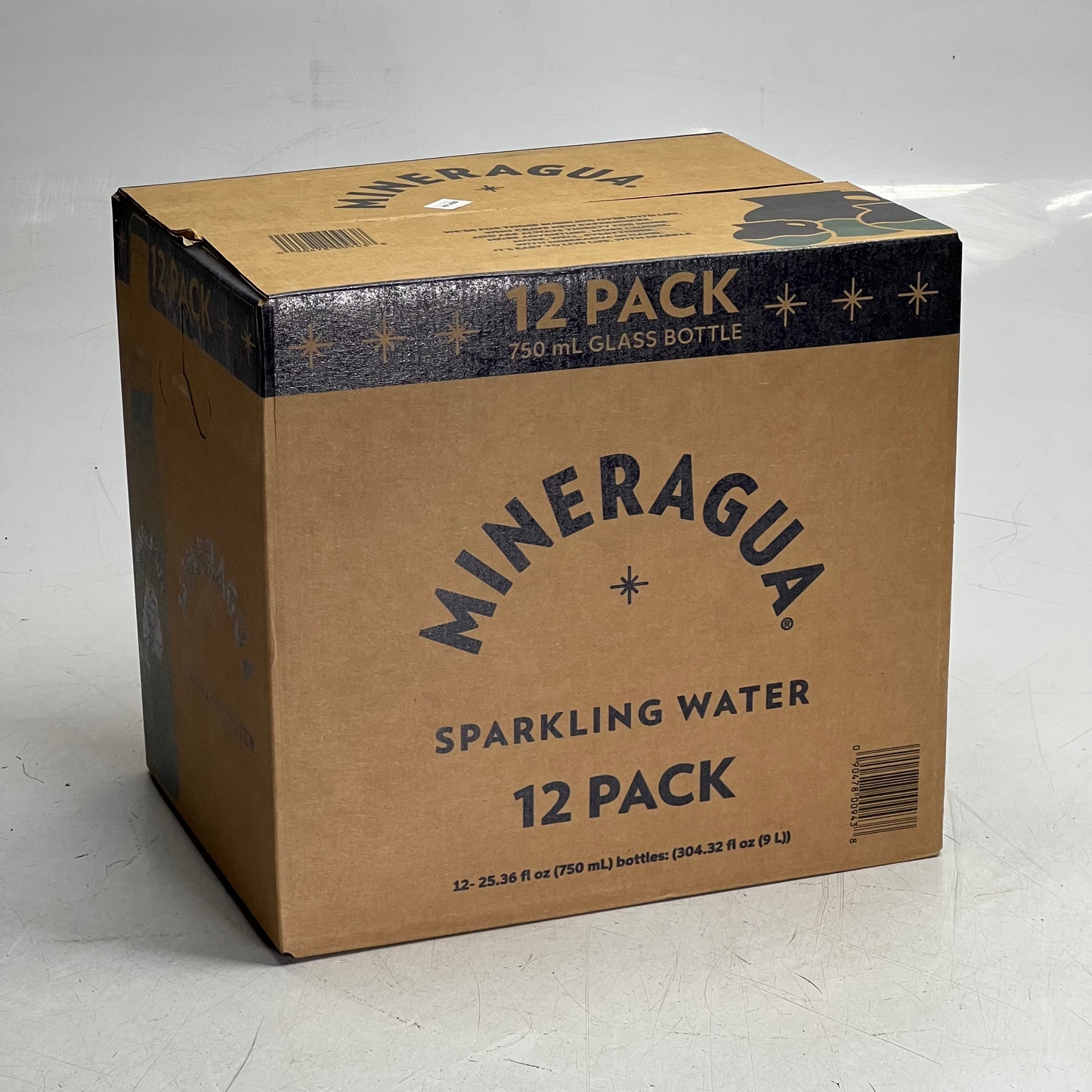 MINERAGUA (12 PACK) Sparkling Water 25.36 fl oz. BB 08/27