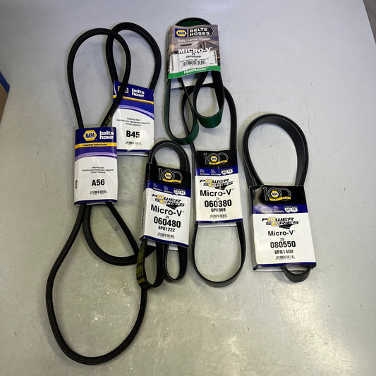 ZA@ NAPA (22.9 POUNDS) Assorted Box of Serpentine / V-Belt Parts Black