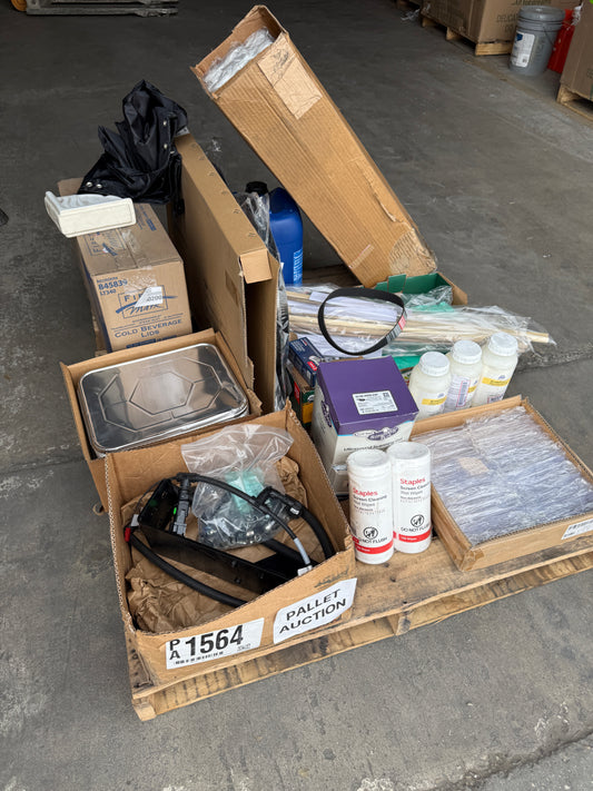 ZA@ Pallet of Wipes, DEUTZ Parts, Aluminum Pan Covers, StandFast Traction Additive, Filters, THERMASOLV, DENSO, Kwikset, & MORE! (AS-IS)