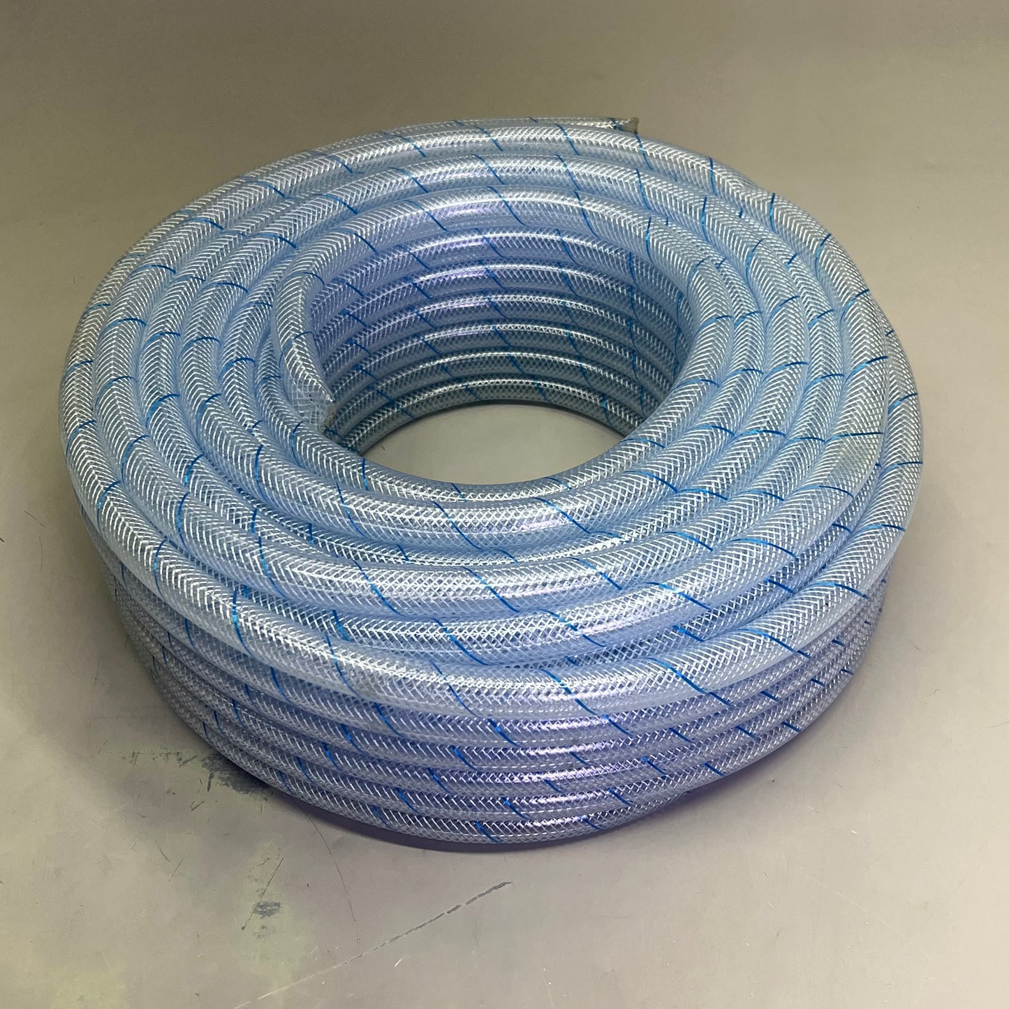 EUROTECH Braided Nylon Vinyl Tubing HVAC Applications 1/2" 100' Clear 100479