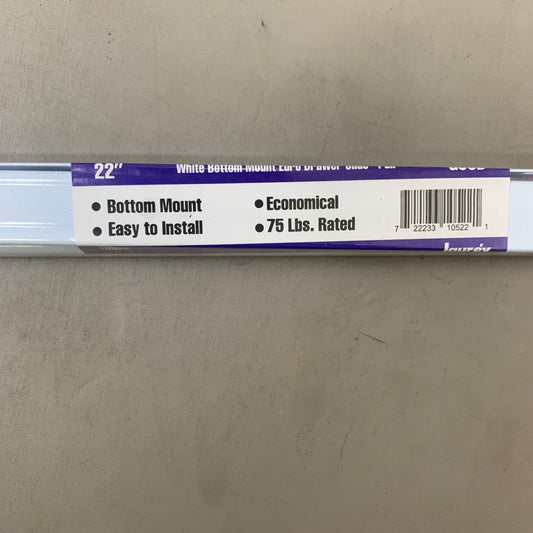 LAUREY (10 Pairs) Under-mount Drawer Slide Extension 22" Grey 10522