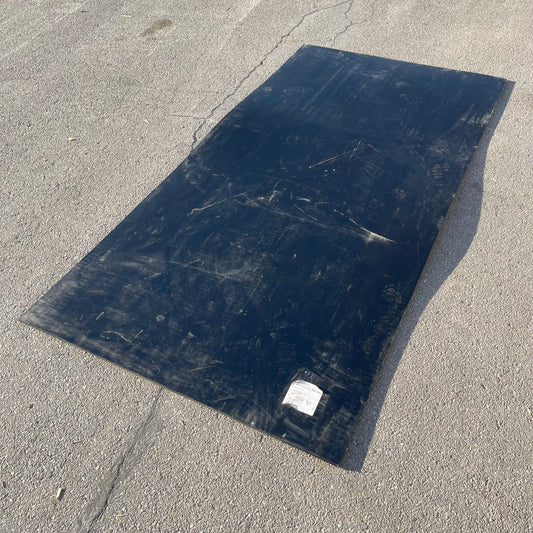 Z@  MITSUBISHI TIVAR  ESD Black Plate Anti Static Plastic Sheet 0.5” x 48” x 96” (AS-IS)