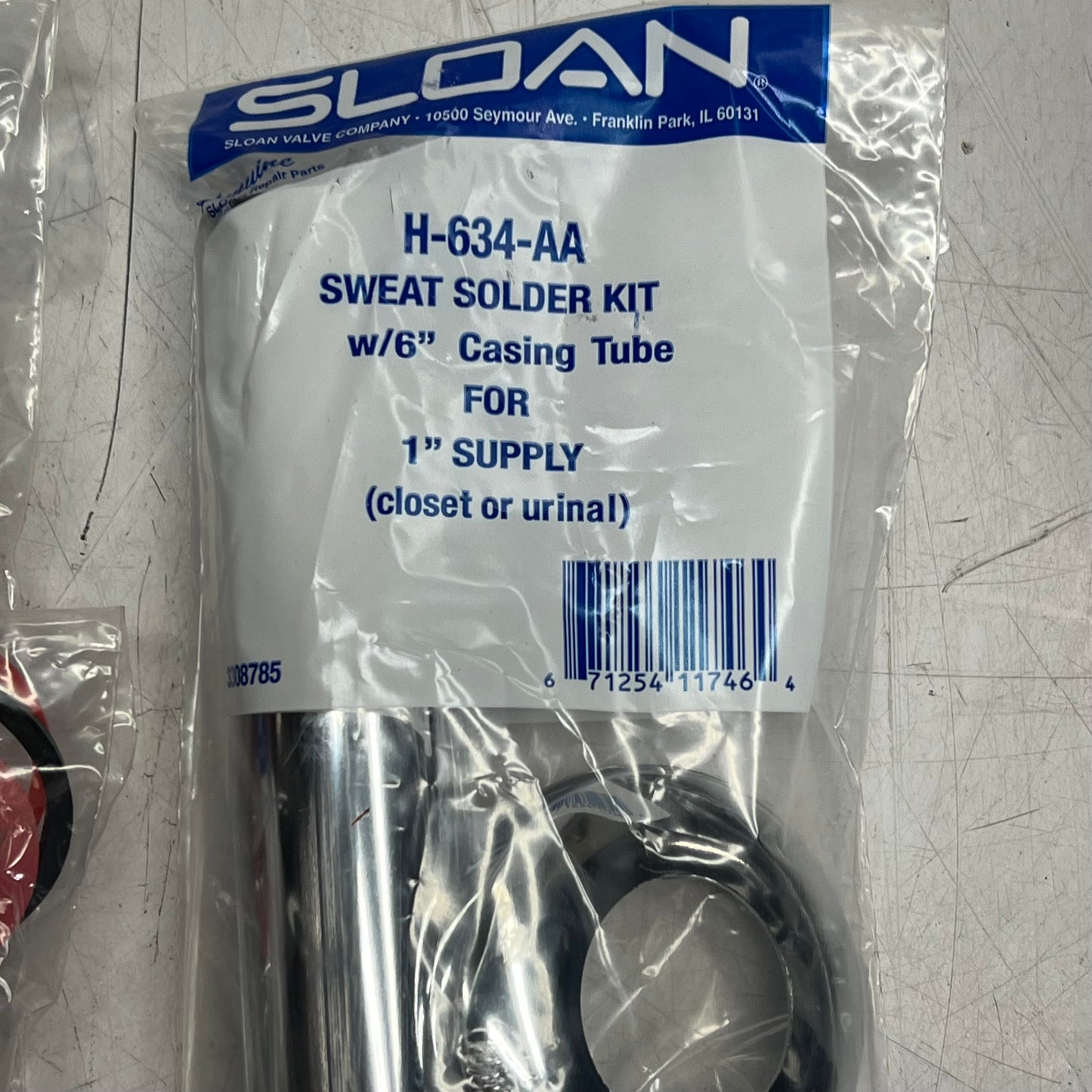 ZA@ SLOAN Exposed Manual Water Closet Flushometer 1.28 GPF Chrome Plate 111-1.28 ( As-Is) May Get One w/ More Dirt