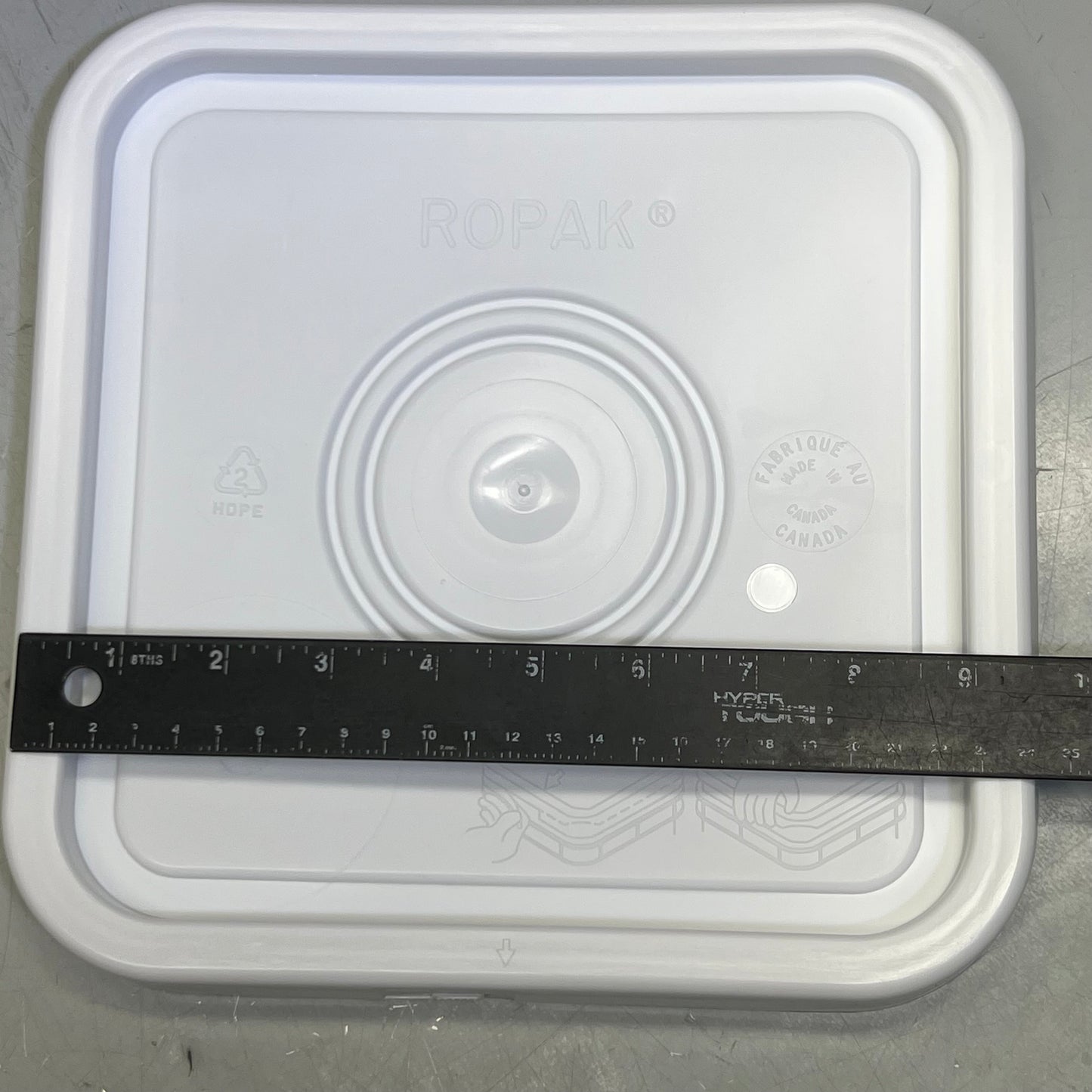 ROPAK (96 PACK) Plastic Pail Lids, White Sz 9.5" x 9.5" 56WSL2