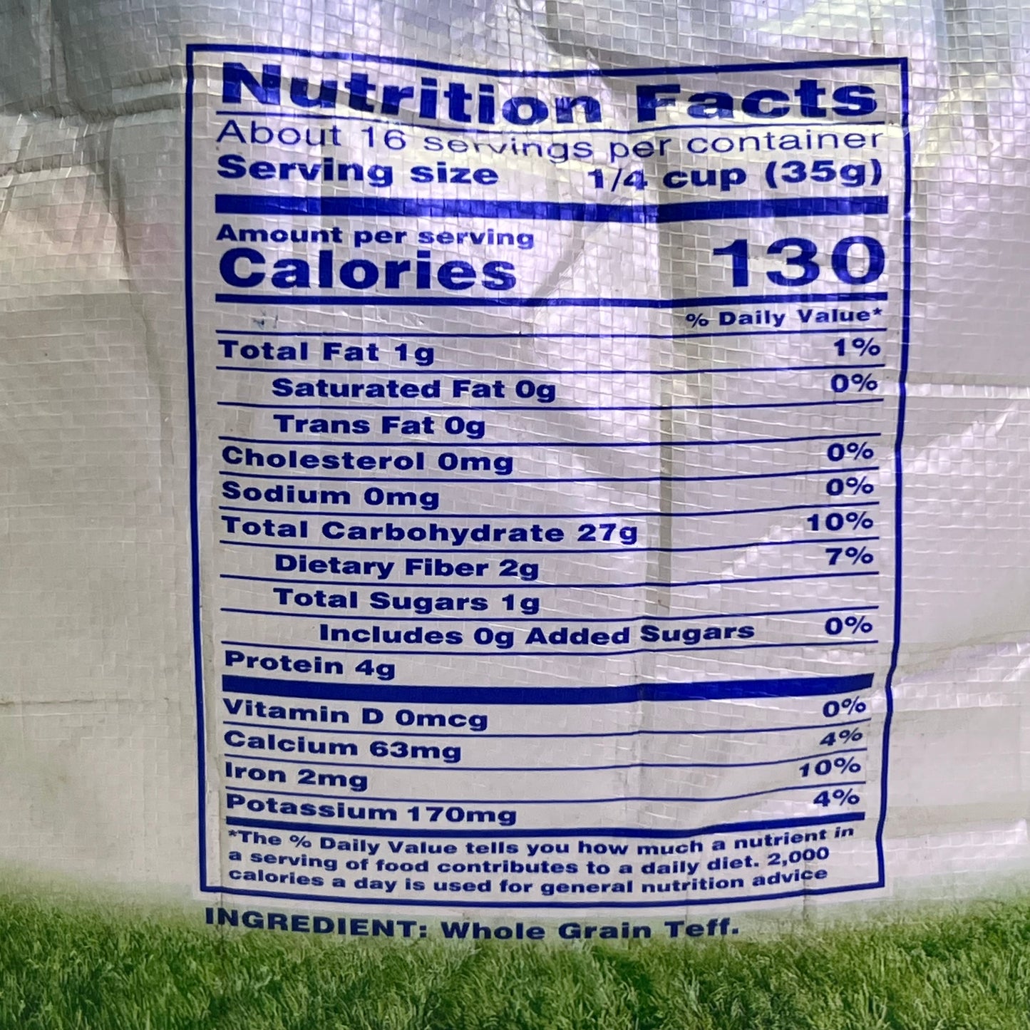 GARI TRADING Netsu White Teff Flour Product of Ethiopia 25Lbs