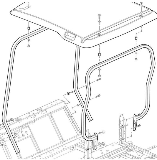 ZA@ Pallet of CUSHMAN Hauler Suntop Struts & Hardware 2017-2025 (AS-IS)