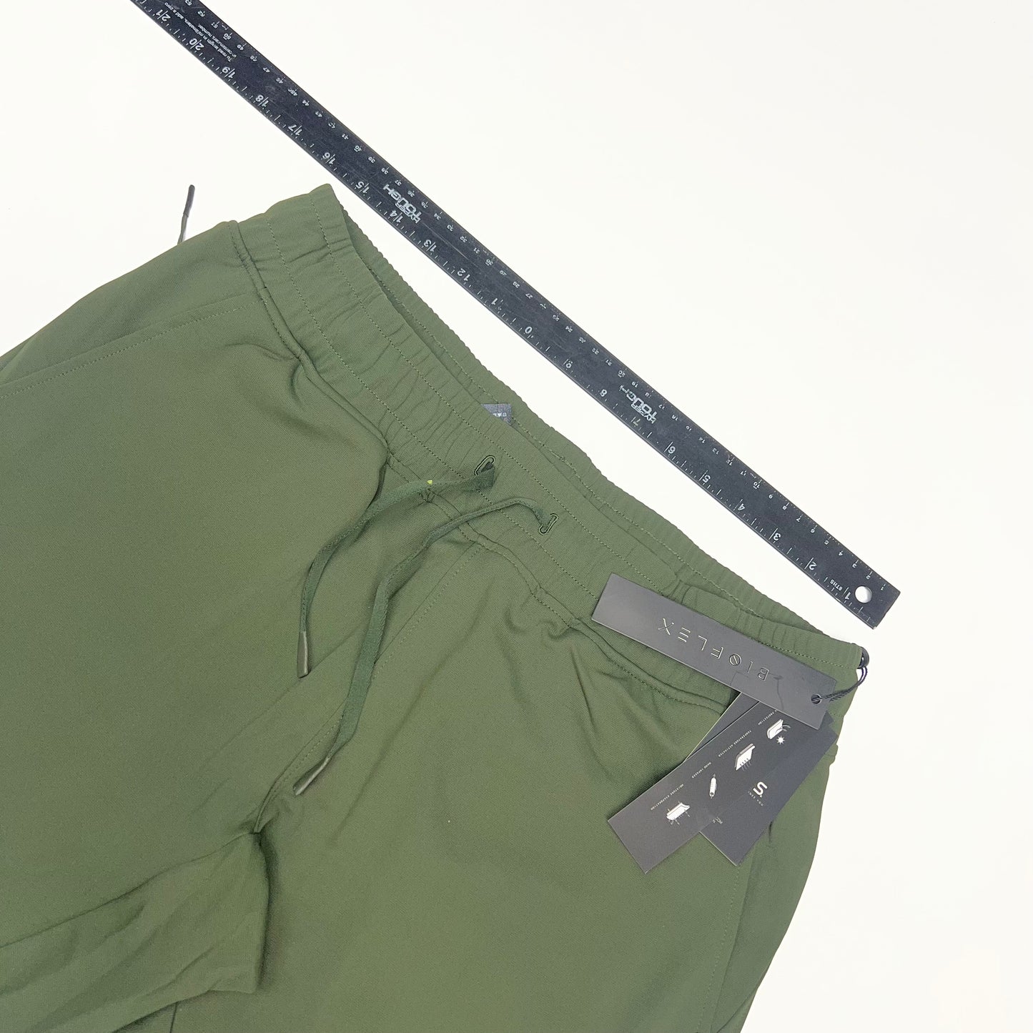 ICONX Drawstring Joggers Biofleece Construction Men's Sz L Evergreen/Black