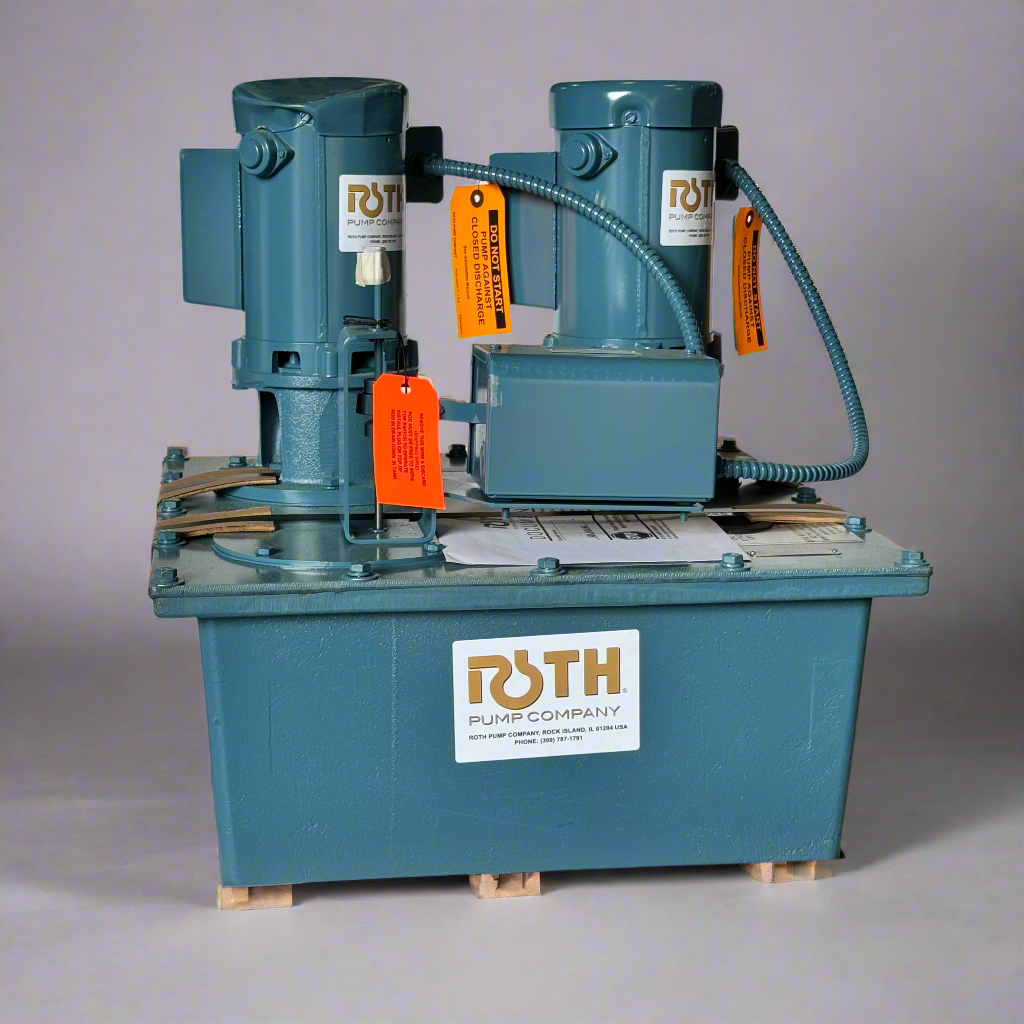 ROTH 15-Gallon Cast Iron Tank Steam Condensate Return Station Dual 1/3 HP Motor 27FD (New Other, Cosmetic Damage)