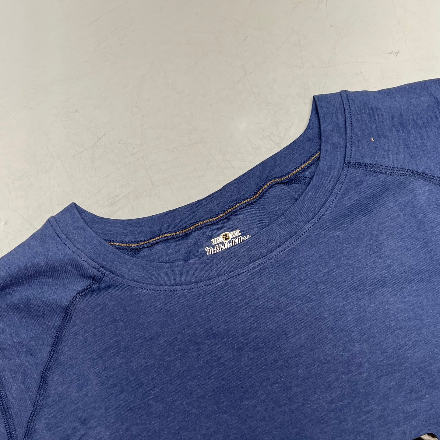 NOBLE OUTFITTERS Tug-Free Long Sleeve Crew Women's Sz 2XL Navy Heather 21582W