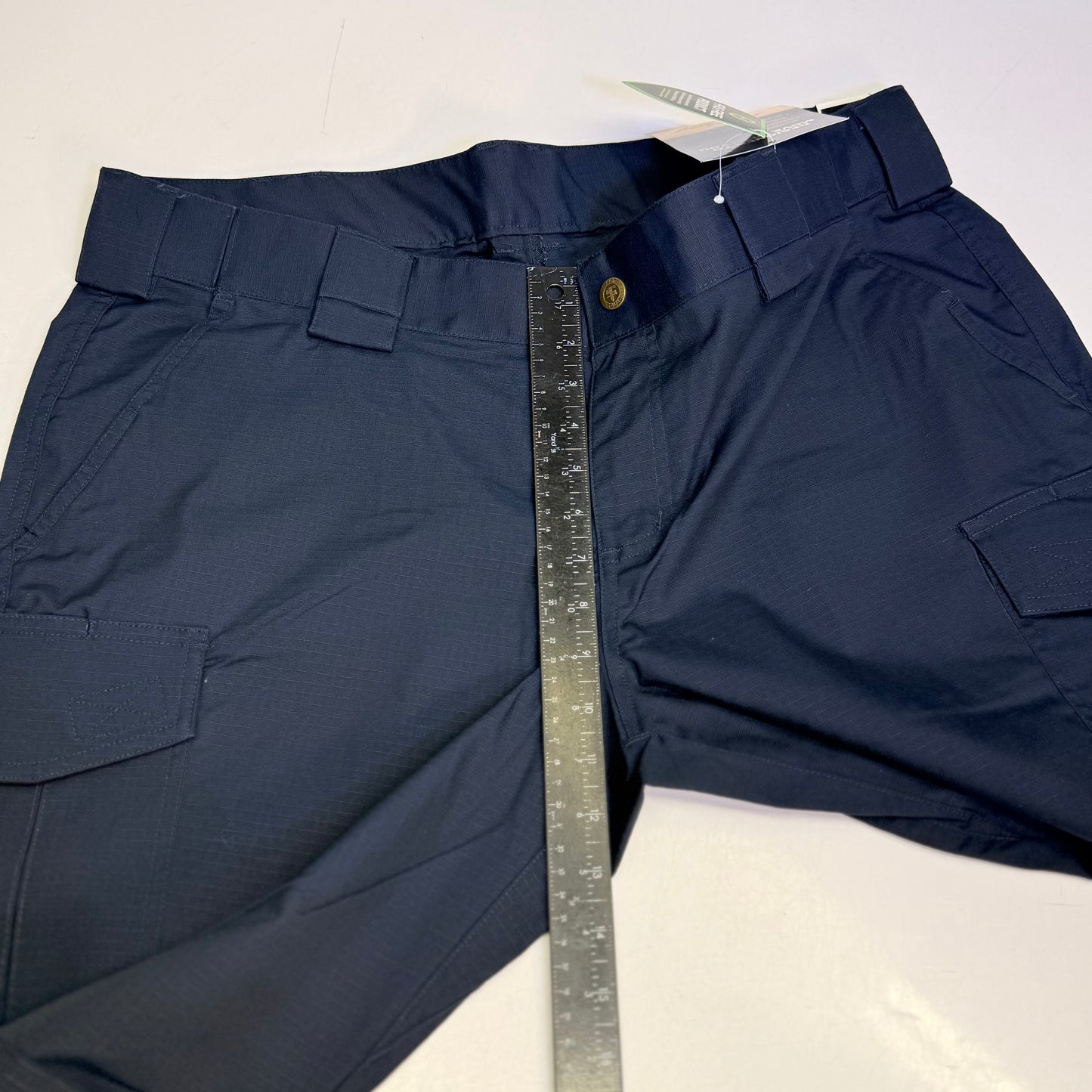 TACT SQUAD Tact Stretch Mini Ripstop Trouser Poly/Cotton Men's Sz 36 Dk Navy T7511