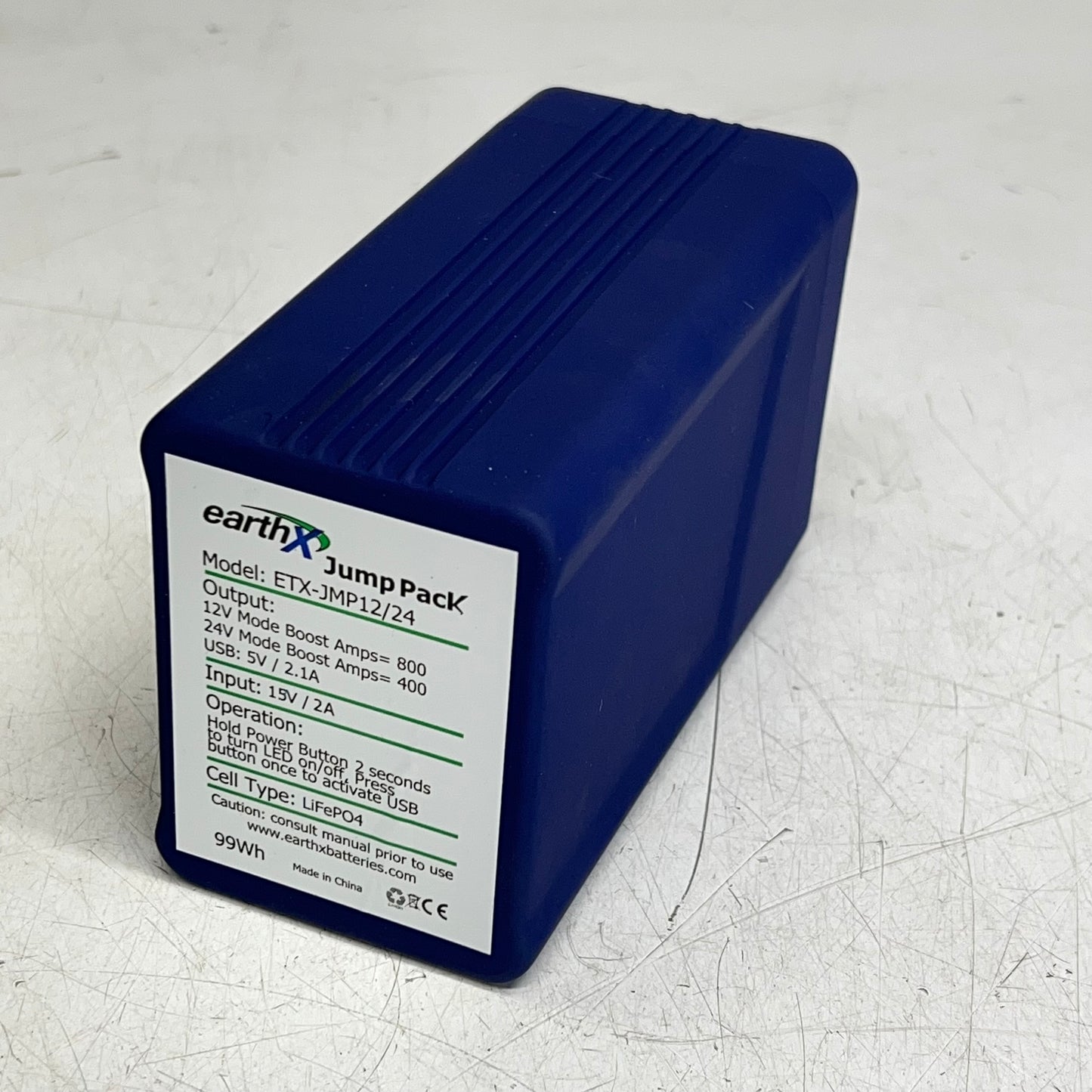 EARTH-X Jump Pack All-in-one In Compact Zip Closure Bag 12V-24V ETX-JMP12/24